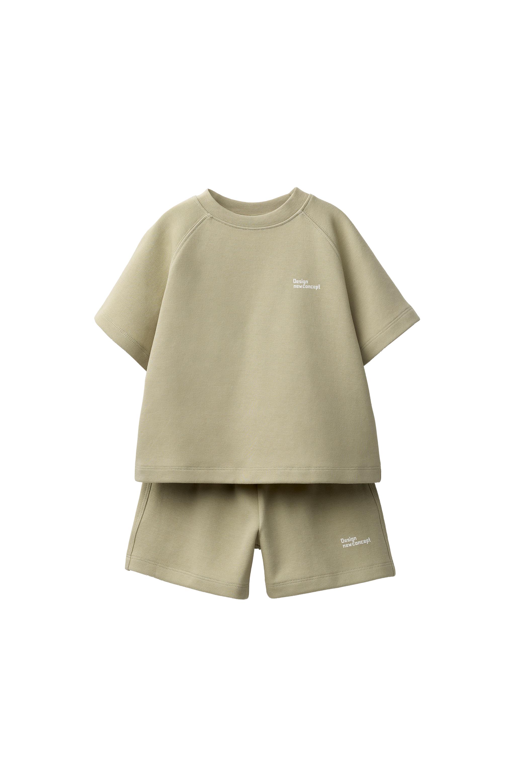 Комплект из интерлока: футболка и бермуды — ZARA