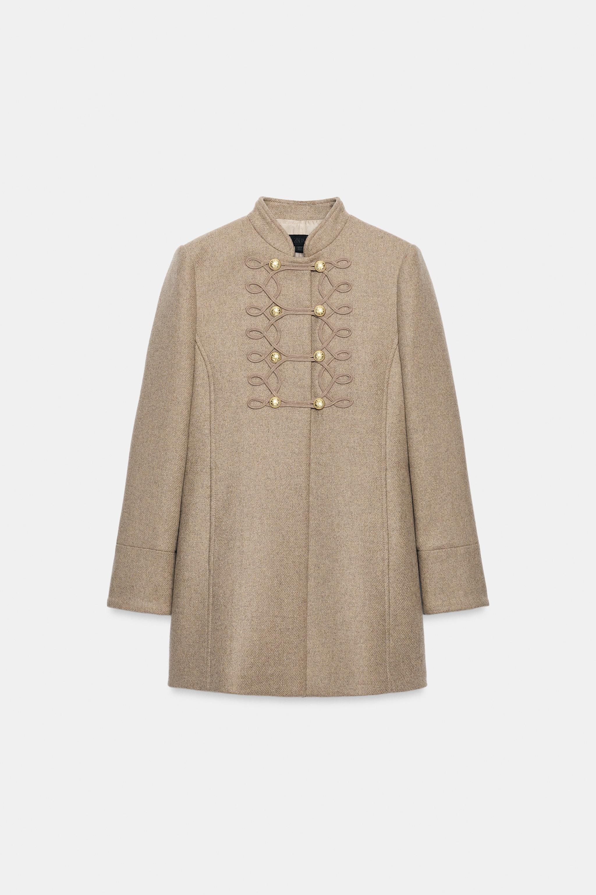 ПАЛЬТО ИЗ СМЕСОВОЙ ШЕРСТИ — ZARA
