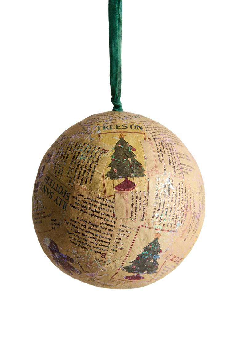 Printed Paper Christmas Tree Decoration