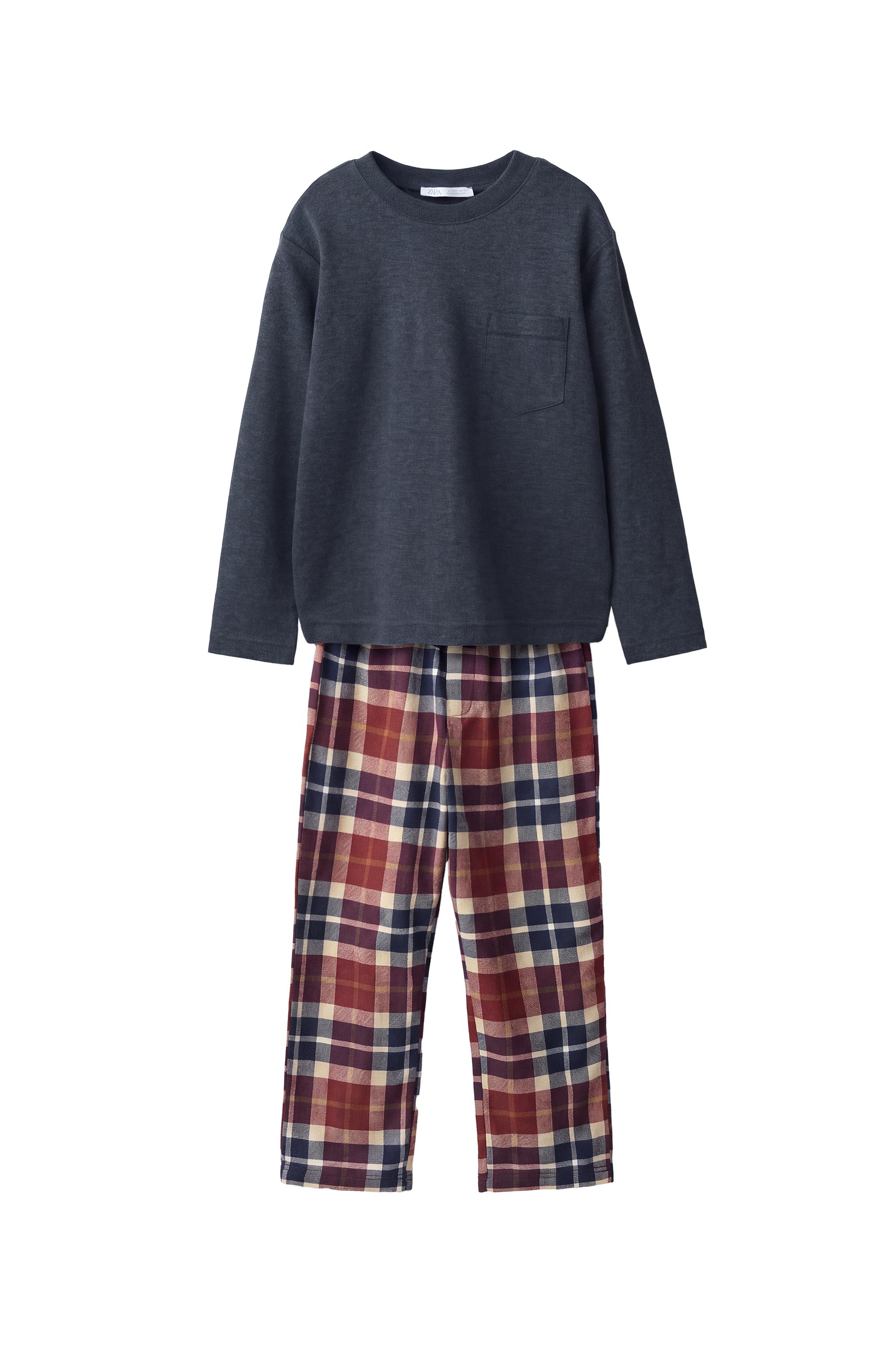 6-14 YEARS/ WARM CHECK PYJAMAS — ZARA