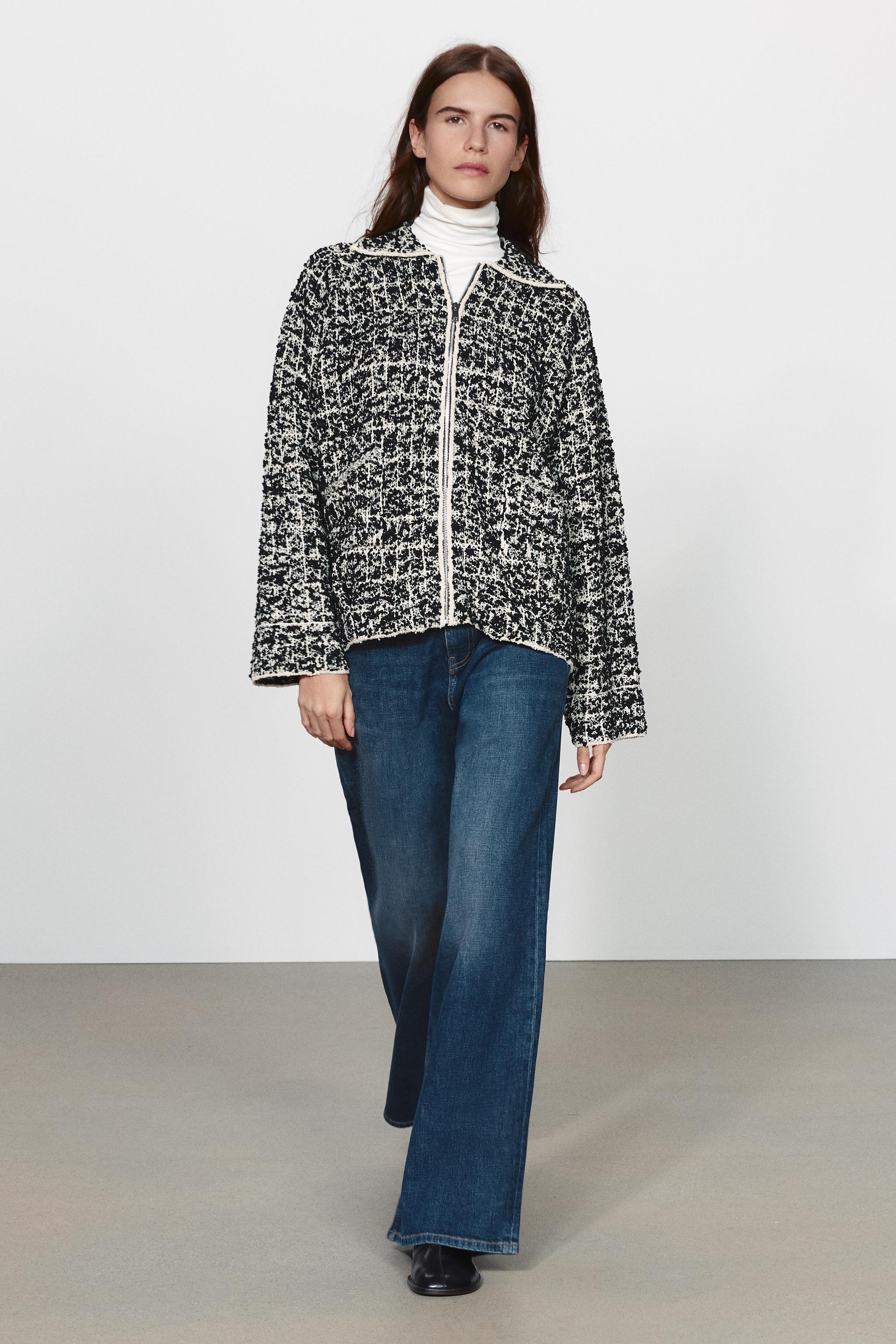 КАРДИГАН ИЗ РЕЛЬЕФНОЙ ТКАНИ — ZARA