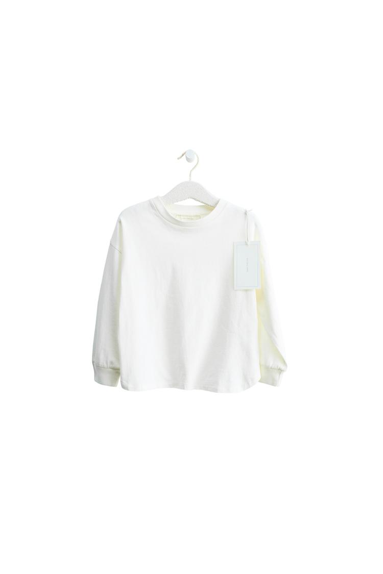 ZARA TIMELESS - однотонная футболка с отворотами на рукавах