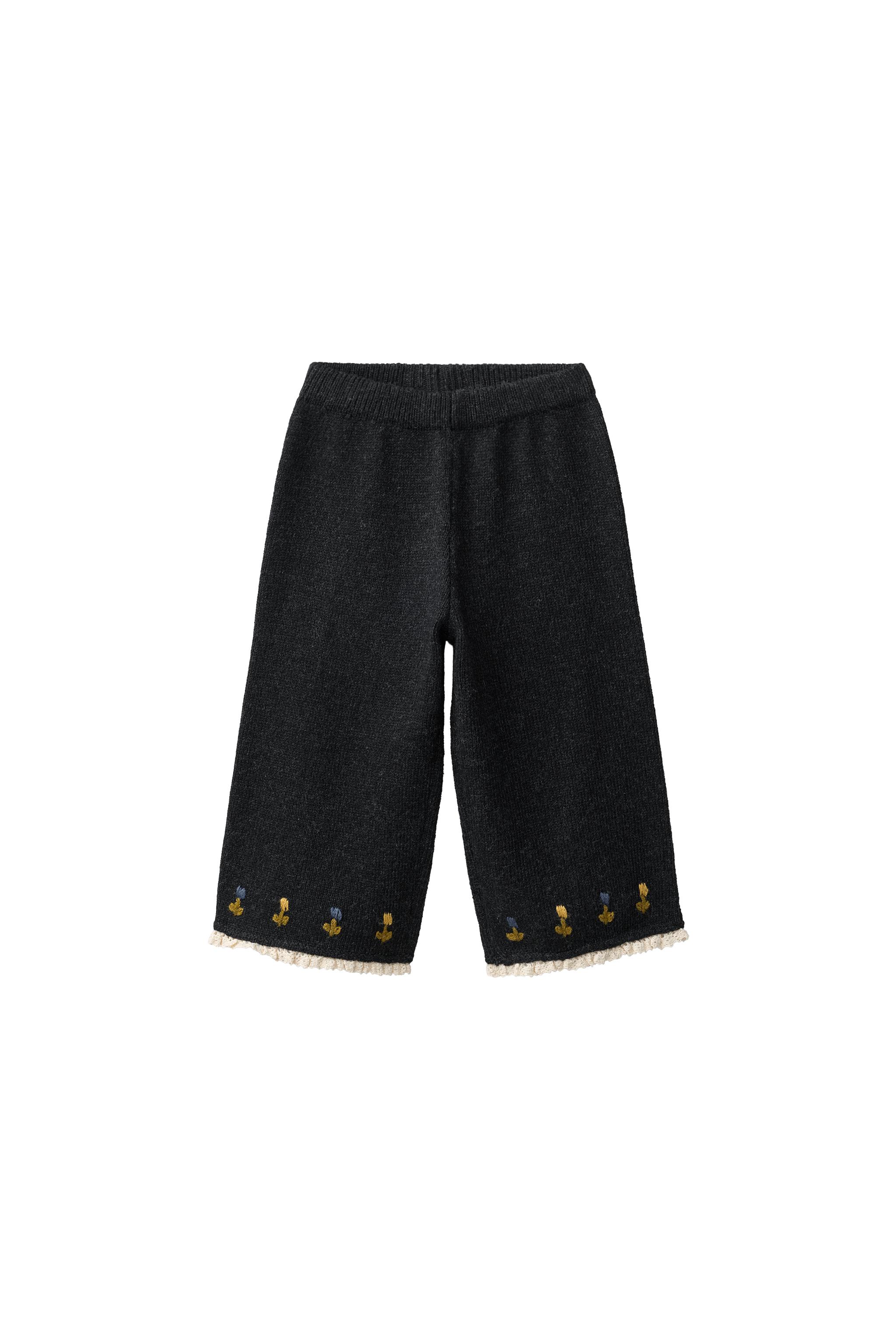 ТРИКОТАЖНЫЕ БРЮКИ-КЮЛОТЫ С ШЕРСТЬЮ — ZARA