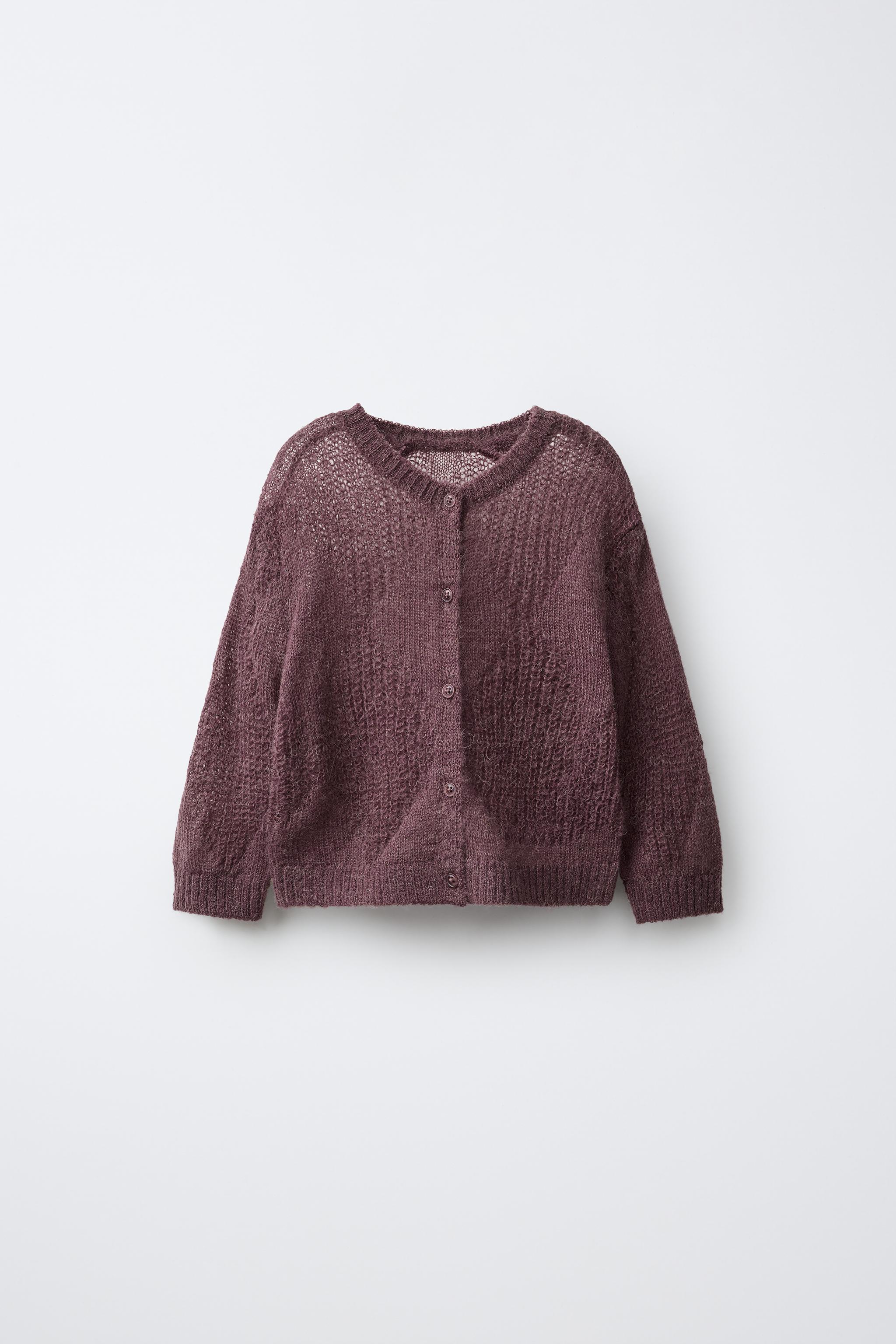 КАРДИГАН ИЗ ШЕРСТИ И АЛЬПАКИ — ZARA