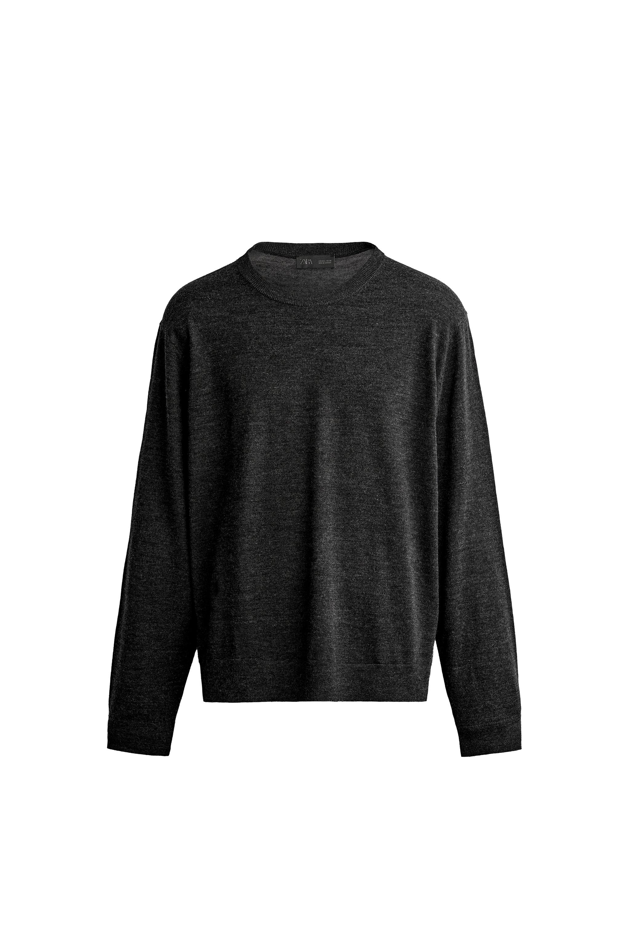 Джемпер классического кроя из 100% шерсти — ZARA