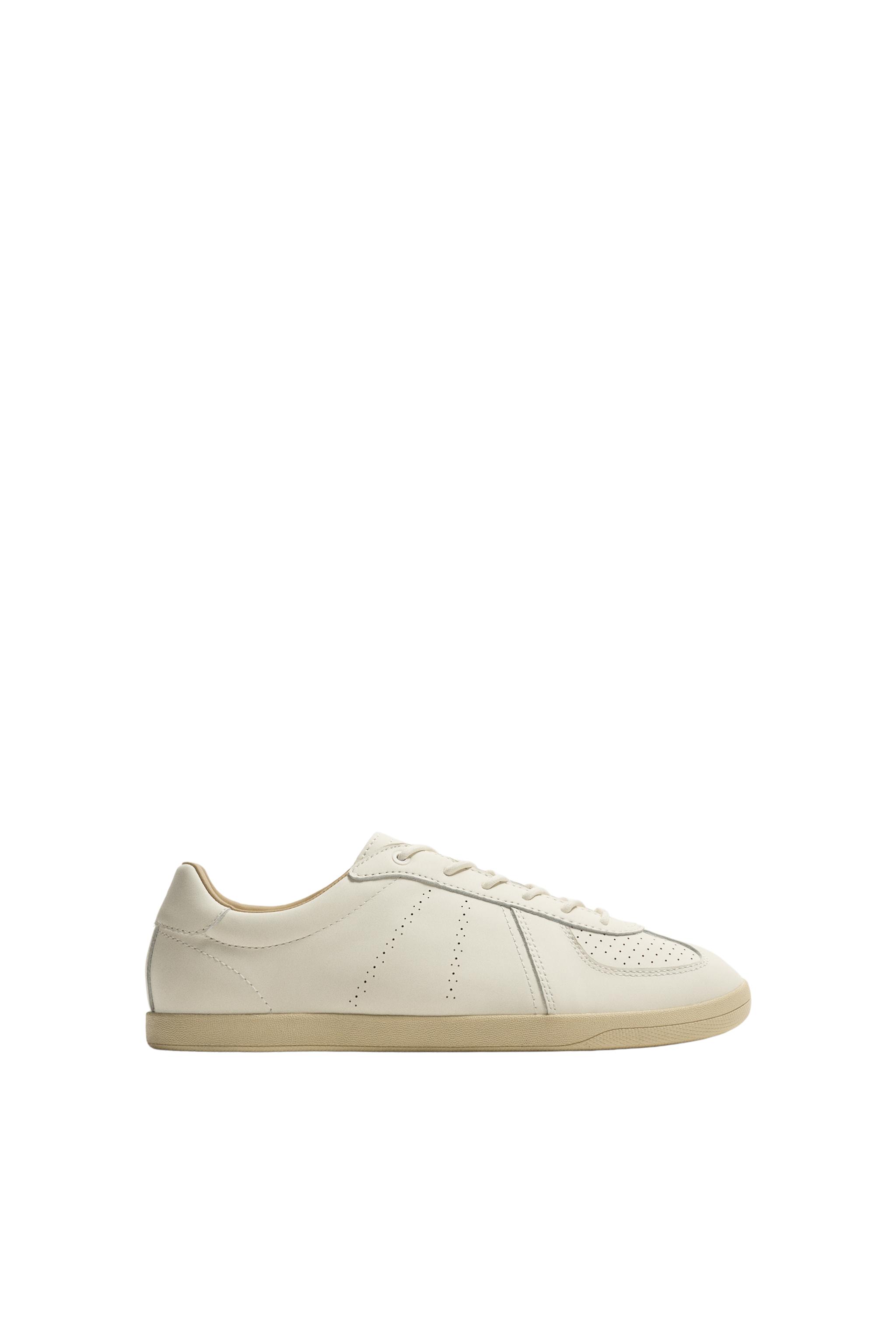 RETRO LEATHER TRAINERS — ZARA