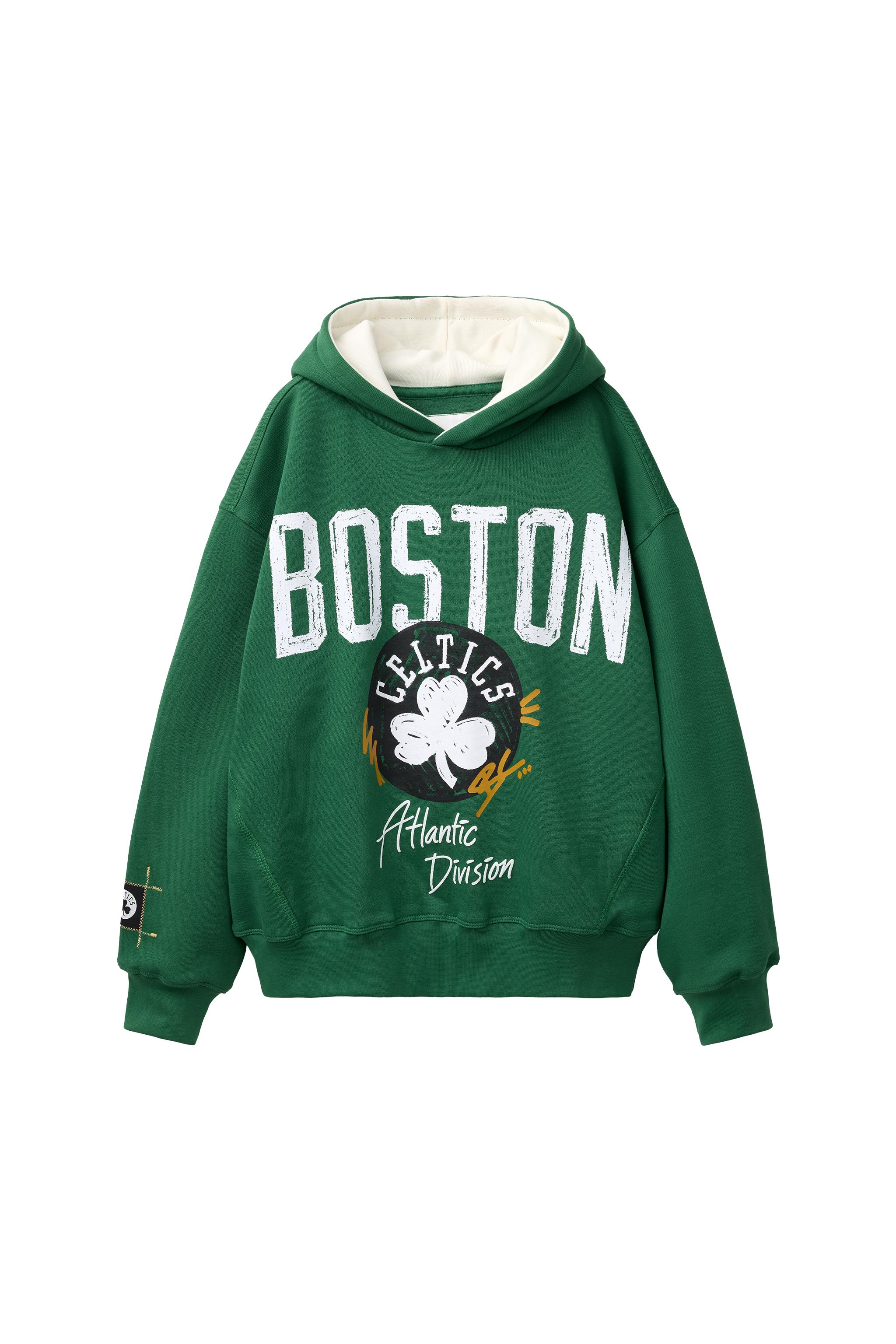 Худи с принтом NBA Boston Celtics — ZARA