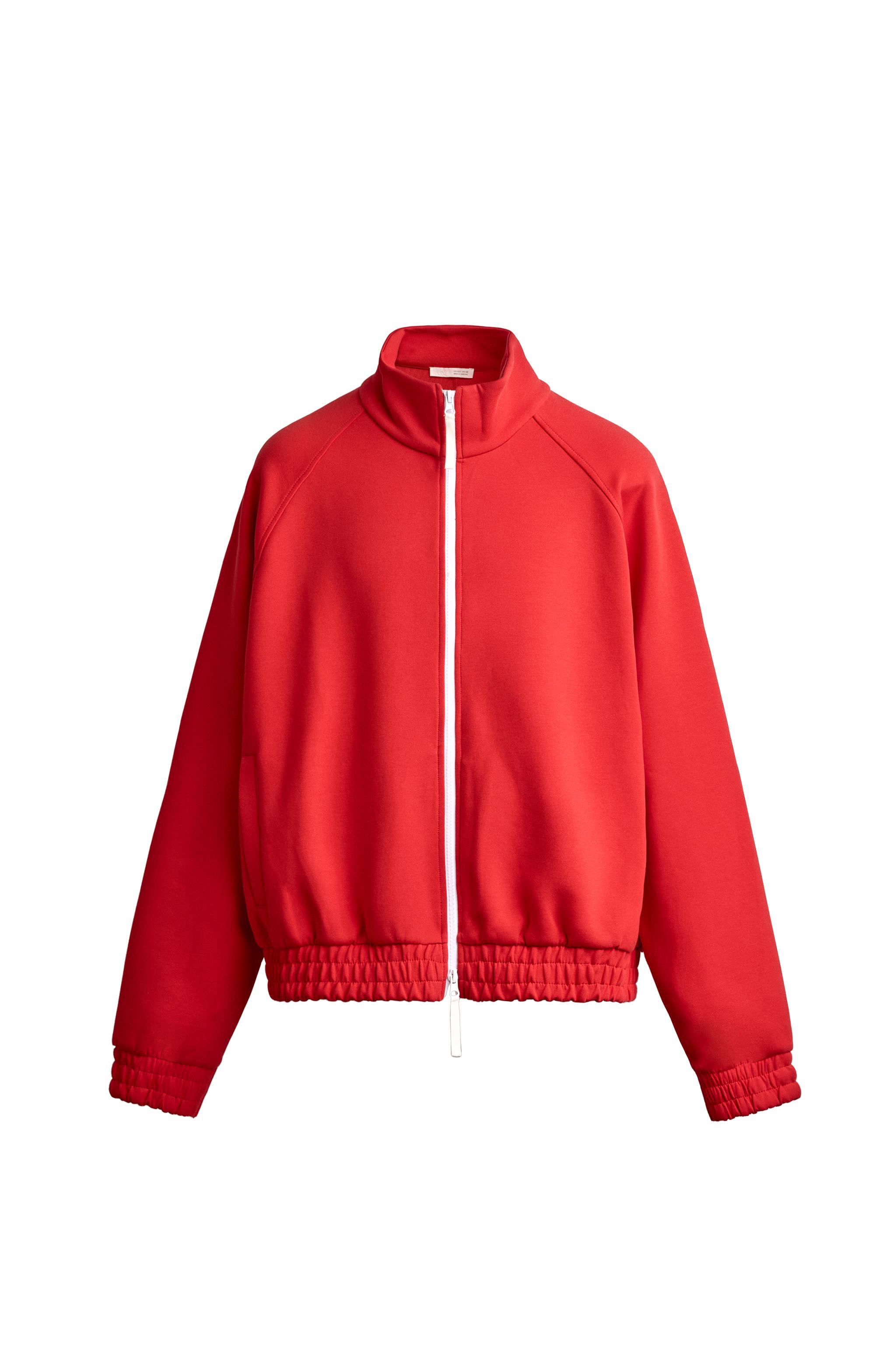 Спортивная куртка с контрастной молнией — ZARA