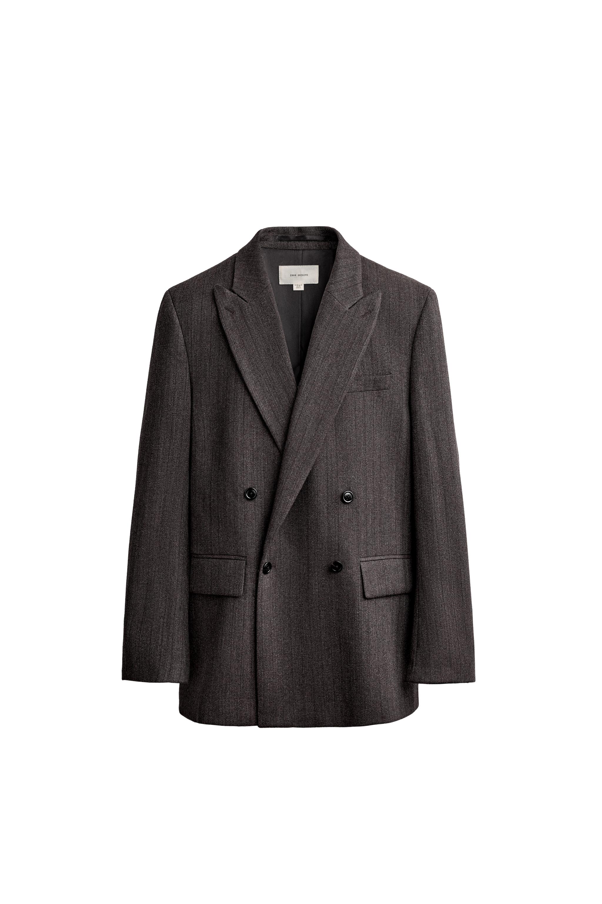 100% WOOL MANTECO® DOUBLE-BREASTED BLAZER — ZARA