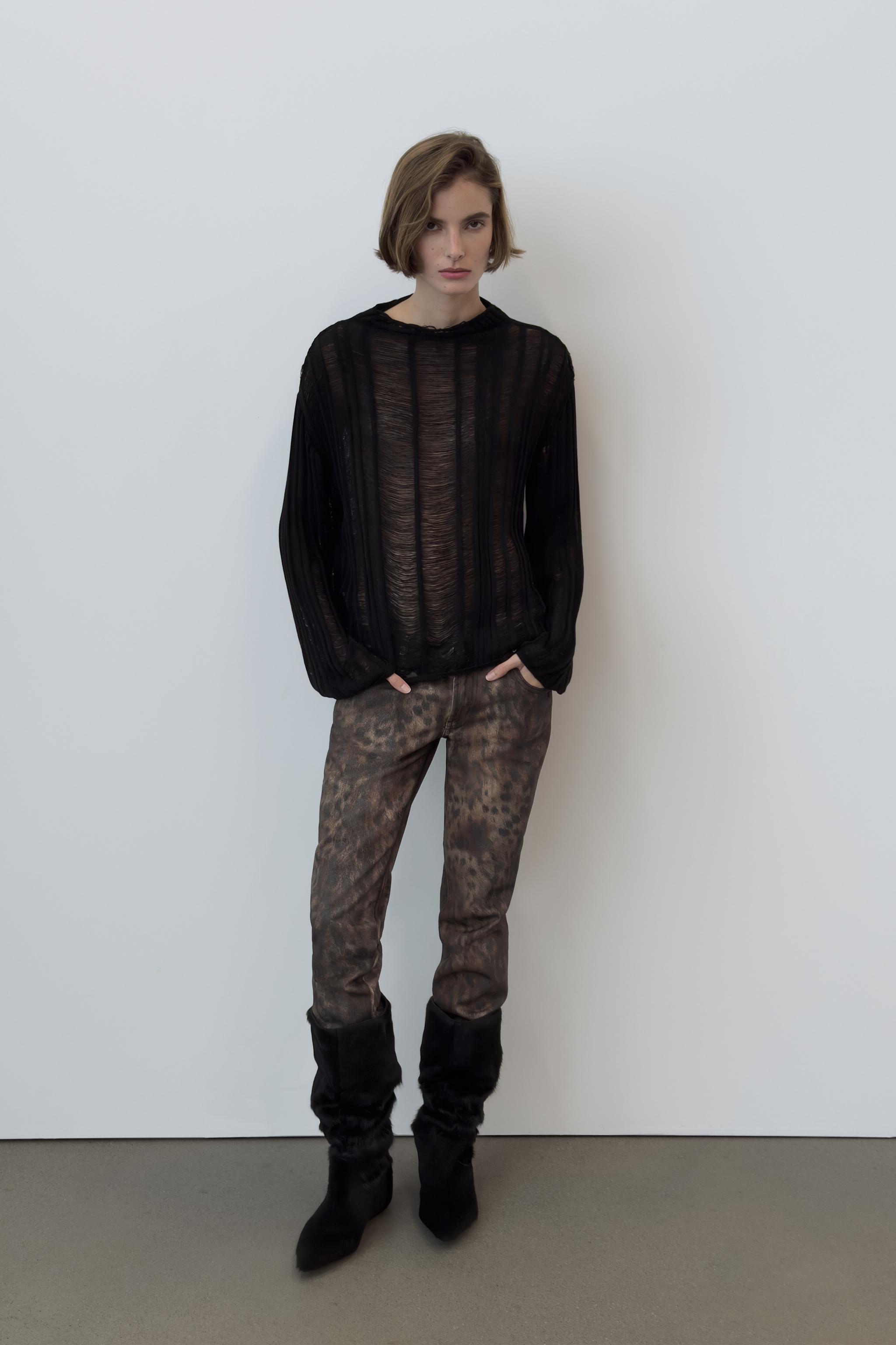 CATS OPENWORK KNIT JUMPER — ZARA