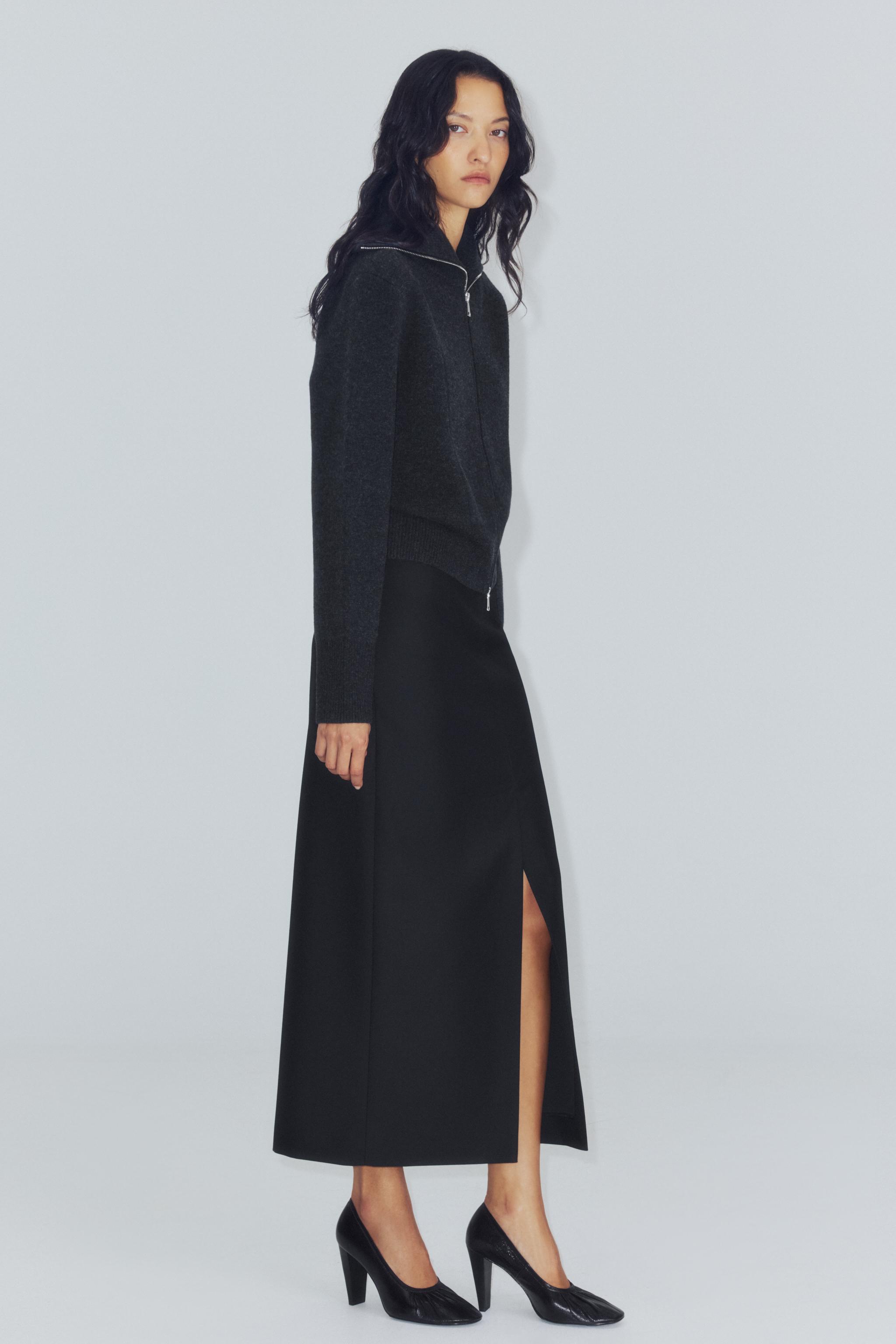 Бомбер из 100% шерсти на молнии — ZARA