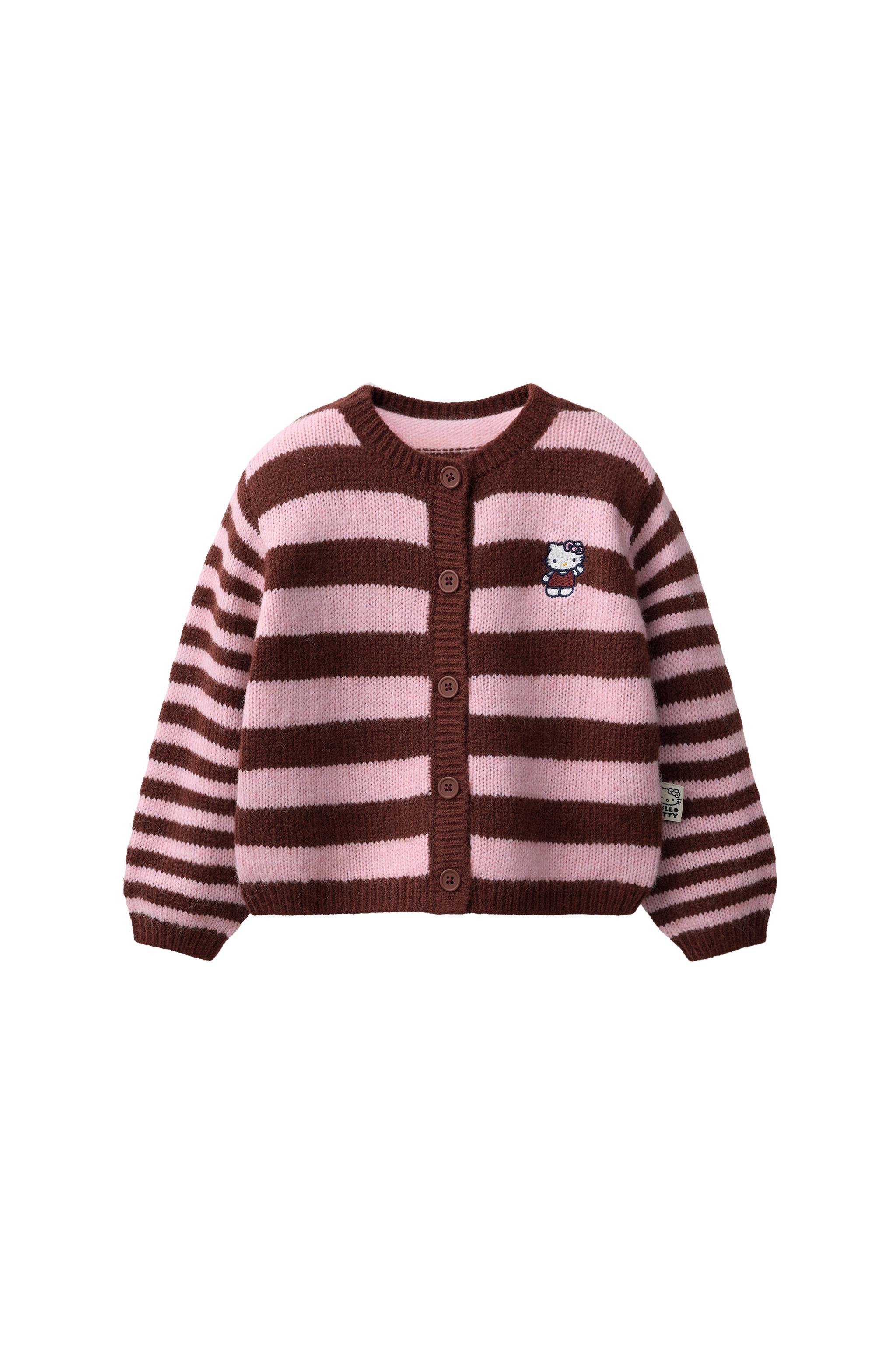 Вязаный кардиган в полоску HELLO KITTY © SANRIO — ZARA