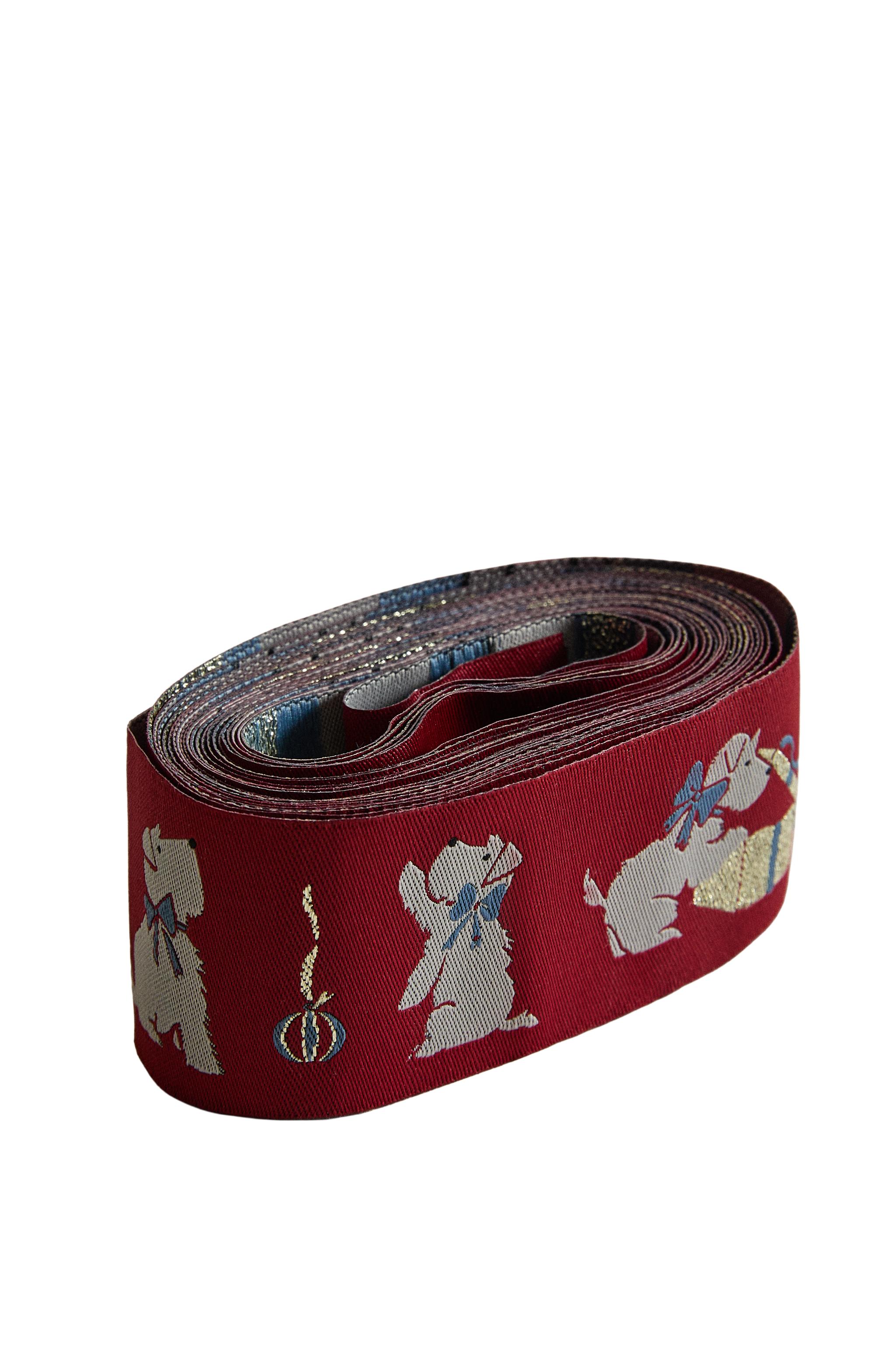 CHRISTMAS PUPPY JACQUARD RIBBON — Zara Home