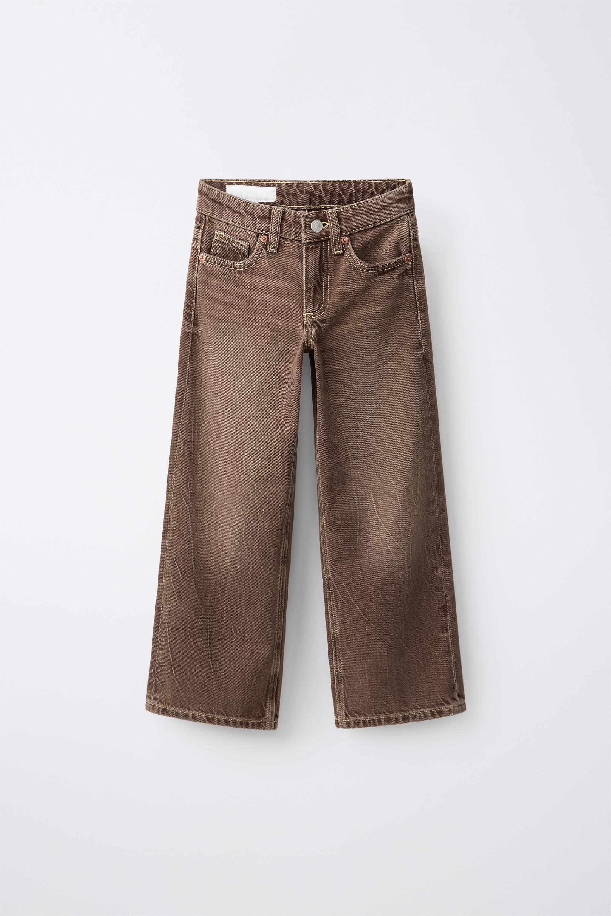 Джинсы с широкими штанинами — ZARA