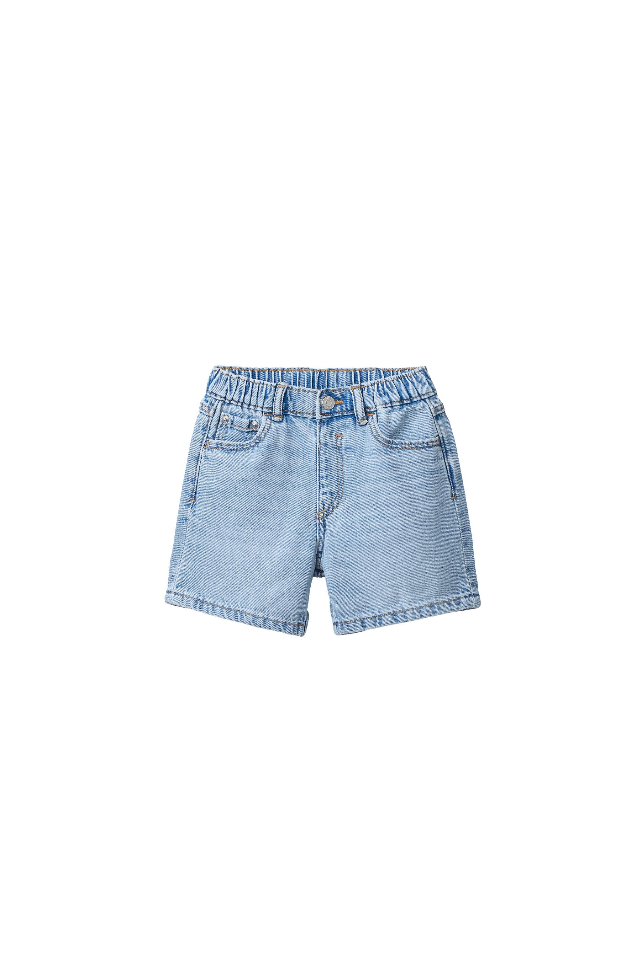 Бермуды из денима свободного кроя — ZARA