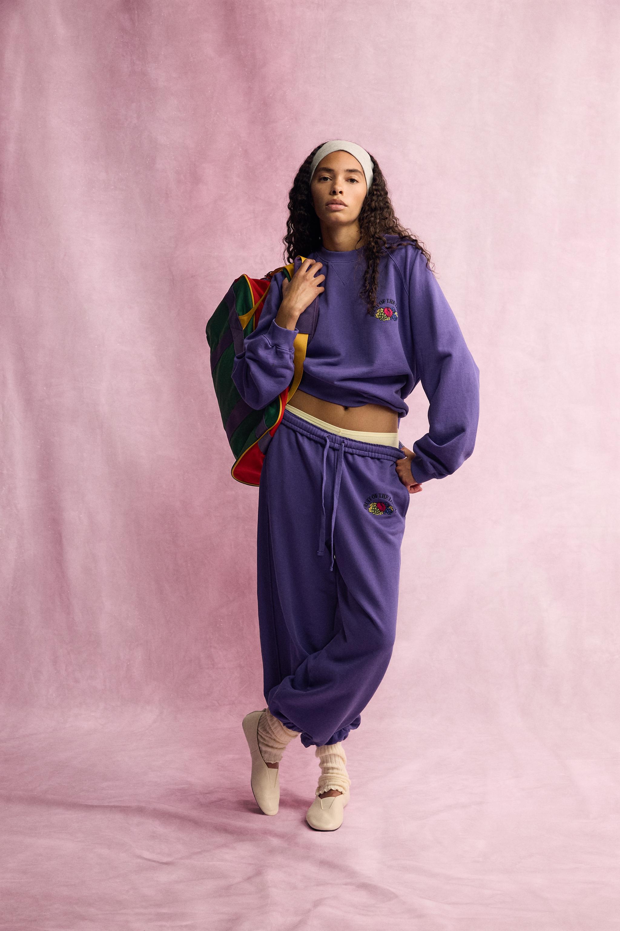 Джоггеры с эффектом выцветания Fruit of the Loom™ — ZARA