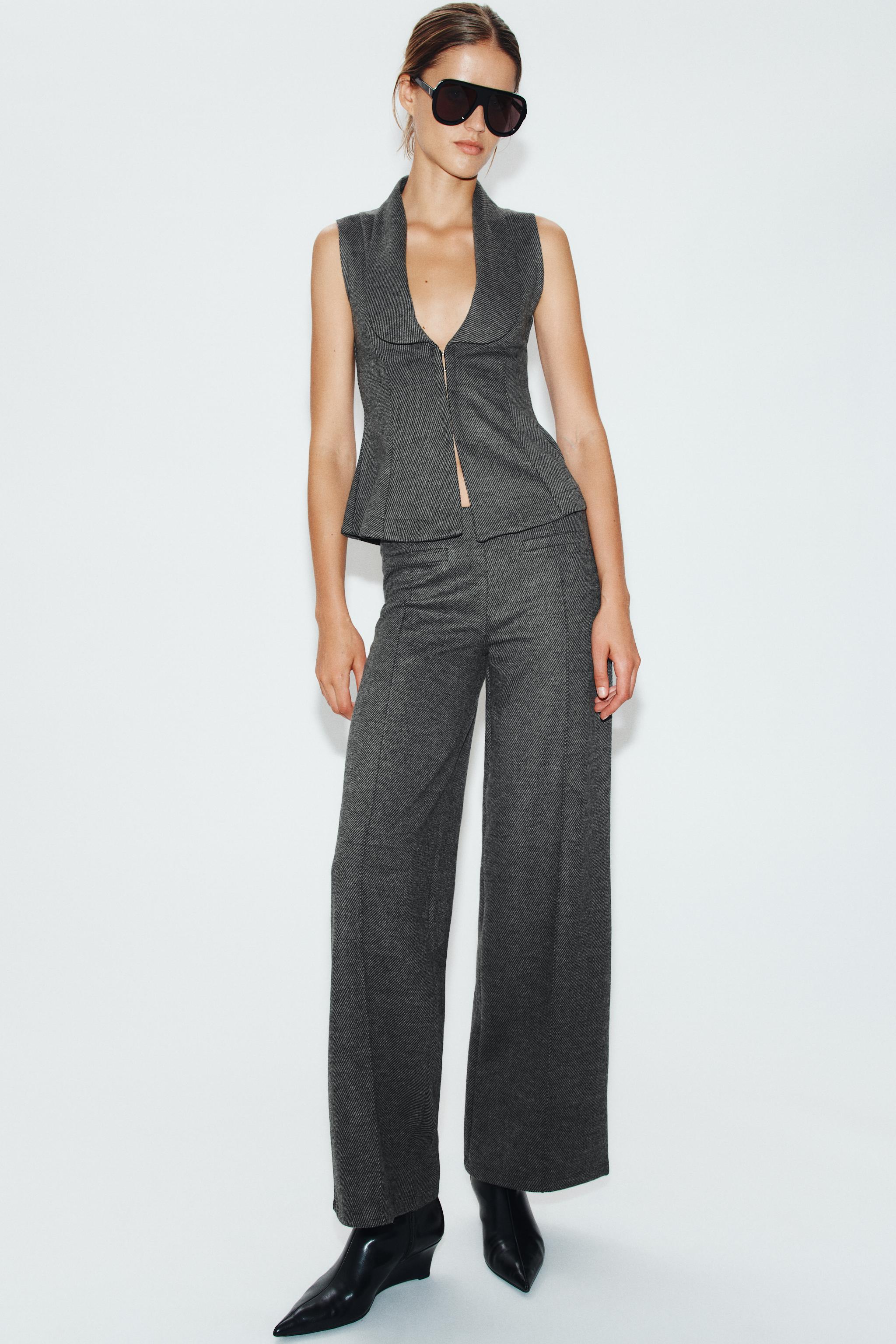 Брюки в складку — ZARA