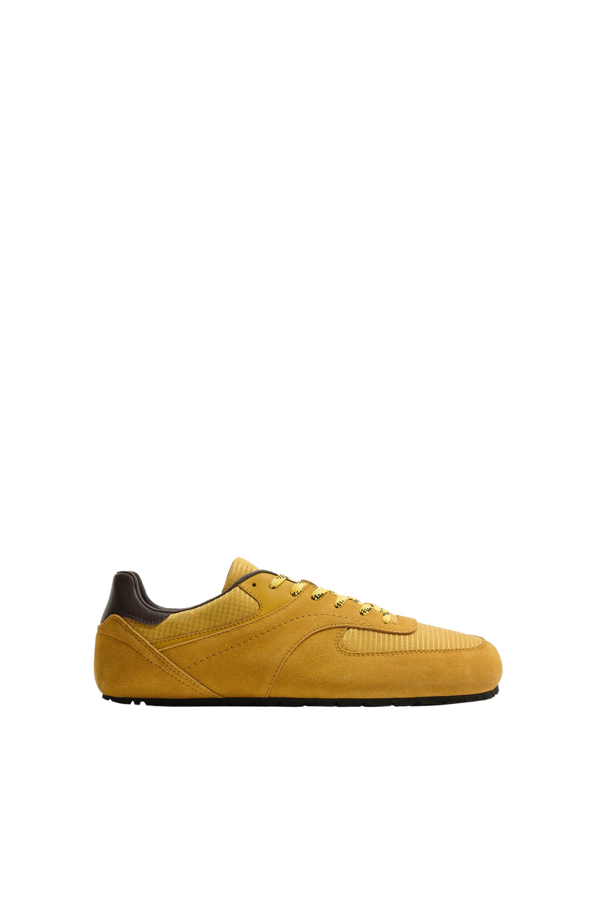BAREFOOT TRAINERS WITH LEATHER DETAILS — ZARA