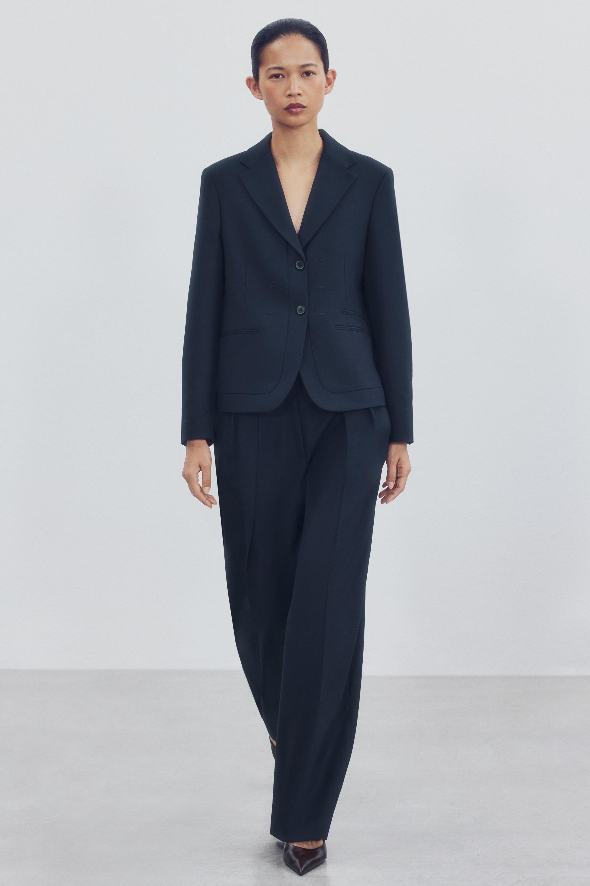 ZW COLLECTION блейзер с прямыми штанинами — ZARA