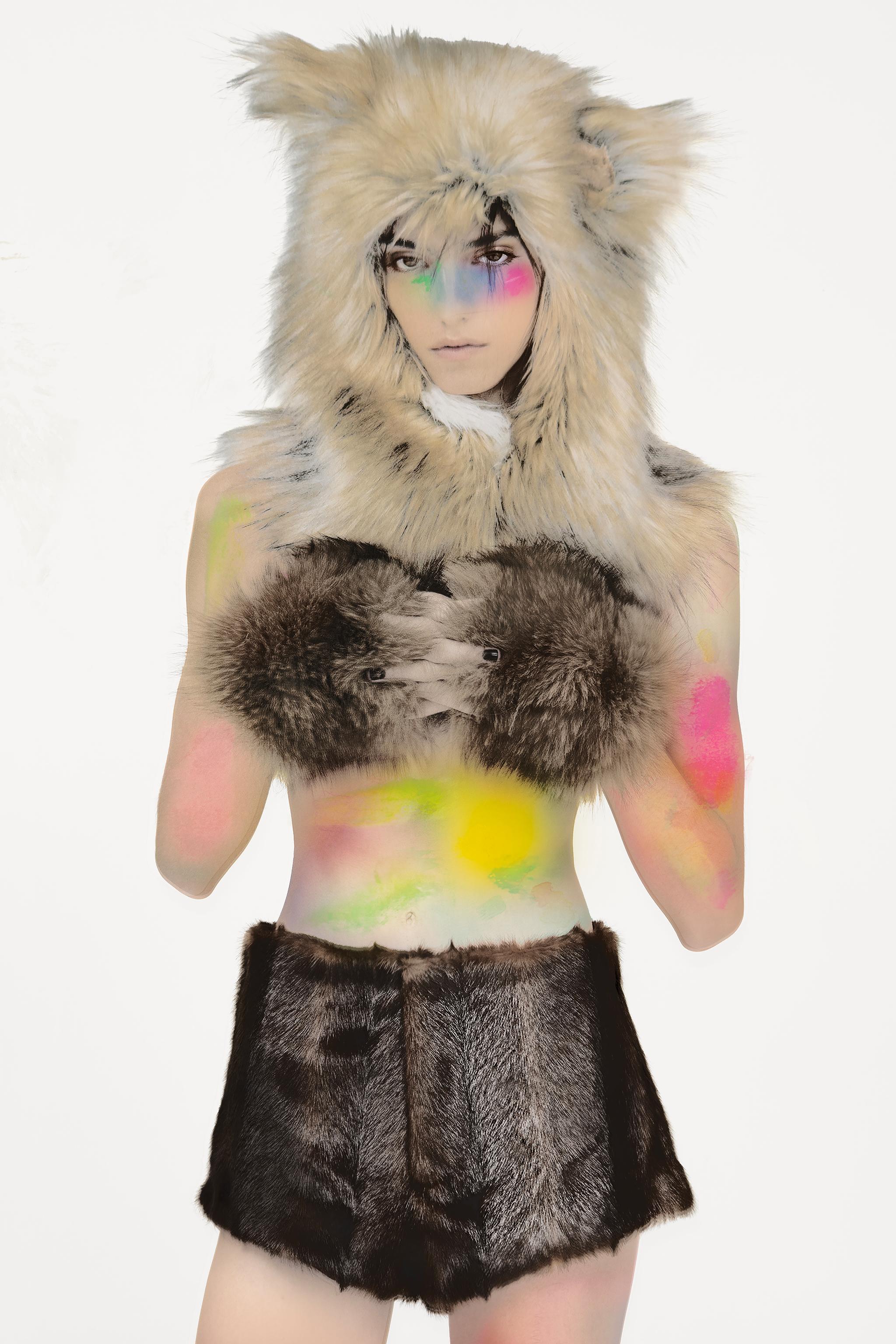 CATS FAUX FUR SHORTS — ZARA