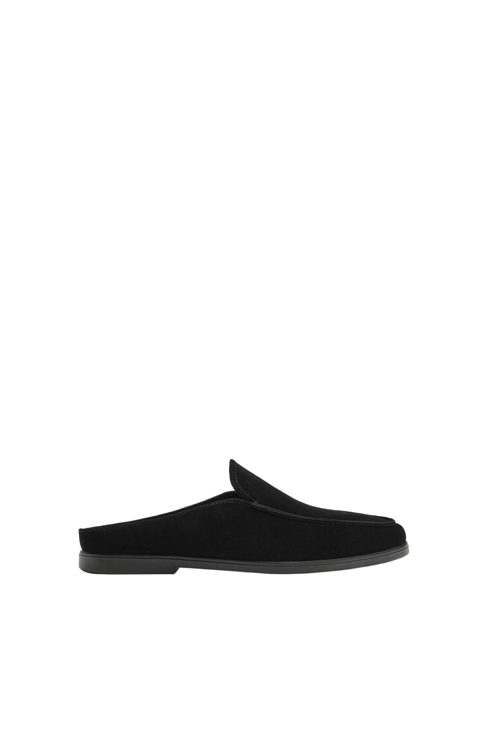 ЗАМШЕВЫЕ ЛОФЕРЫ БЕЗ ЗАДНИКА — ZARA