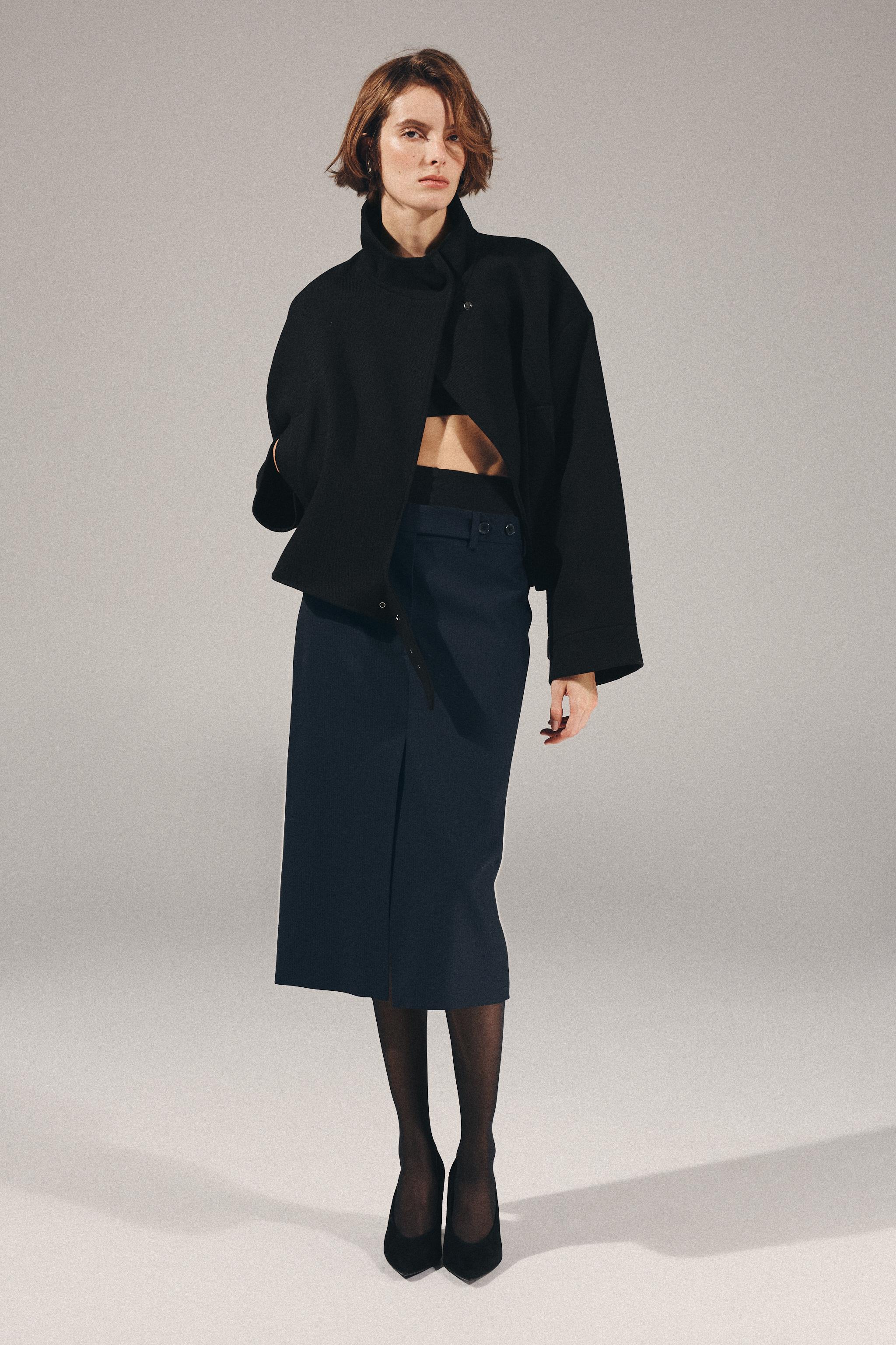 КУРТКА ИЗ ШЕРСТИ С ПРЯЖКОЙ — ZW COLLECTION — ZARA