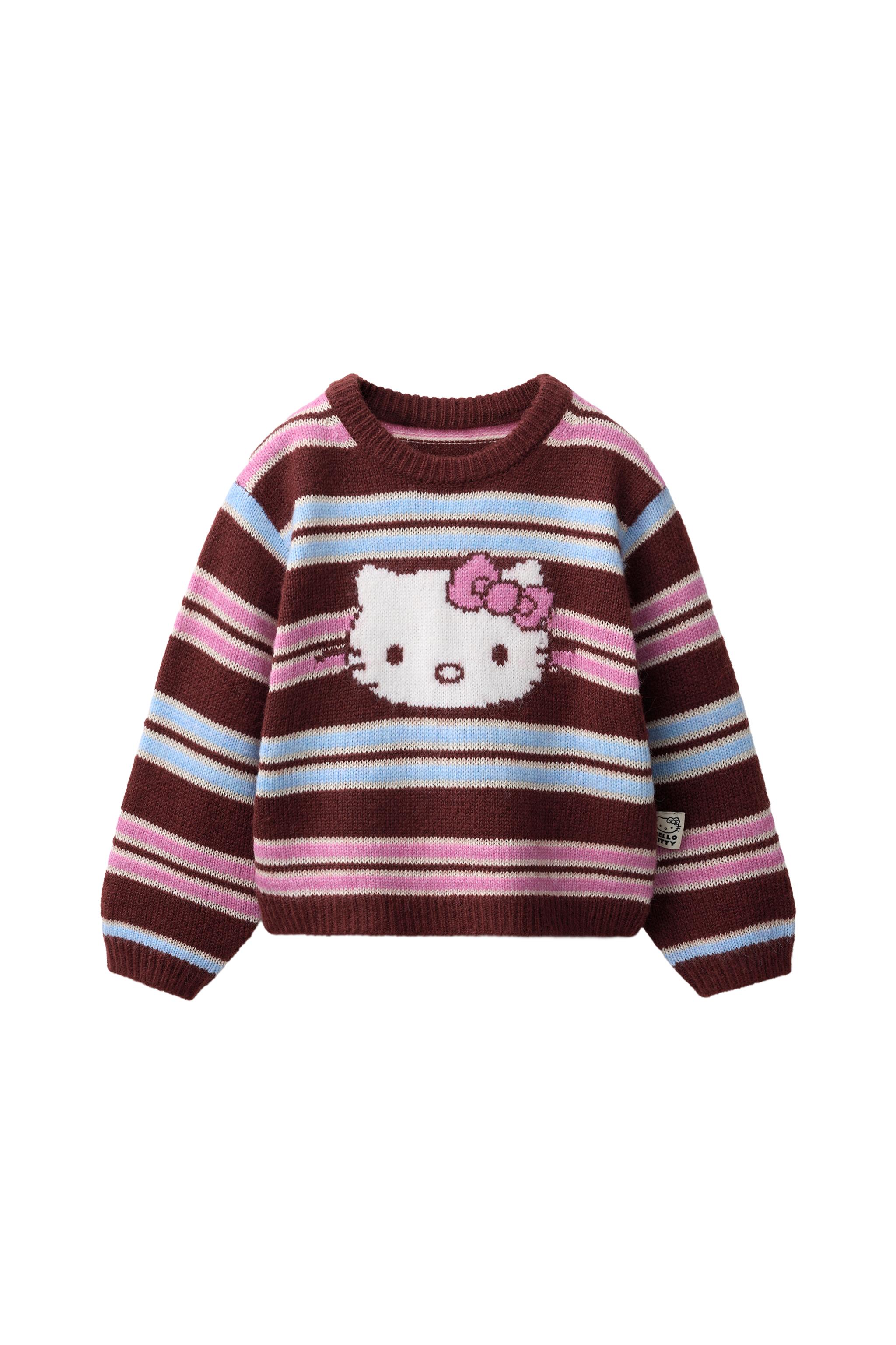 Джемпер из трикотажа в полоску HELLO KITTY © SANRIO — ZARA