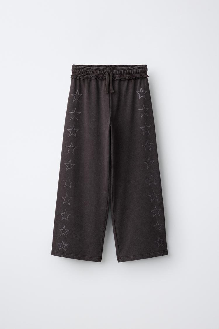 БРЮКИ WIDE LEG СО ЗВЕЗДАМИ