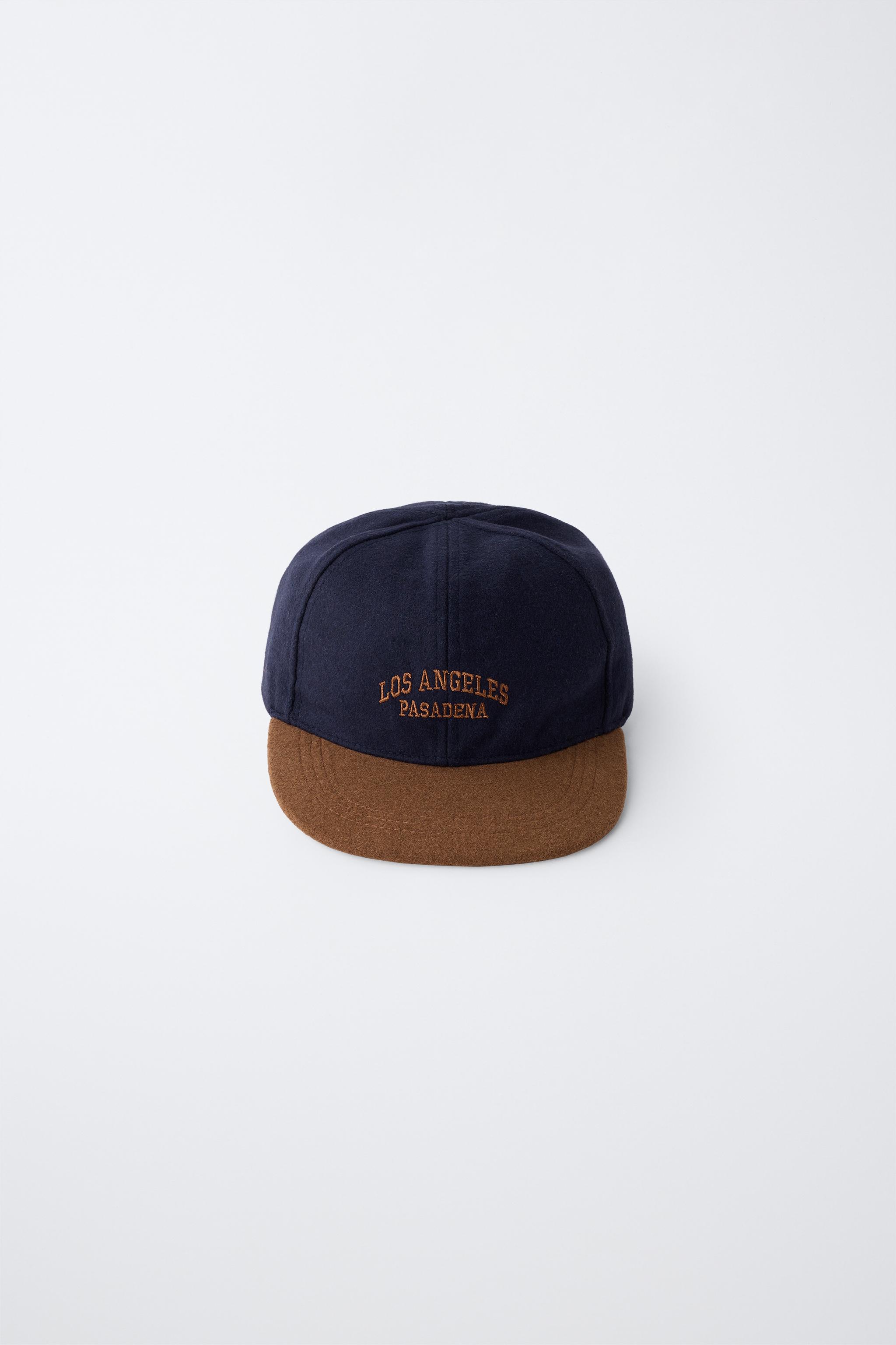 EMBROIDERED TEXT CAP — ZARA