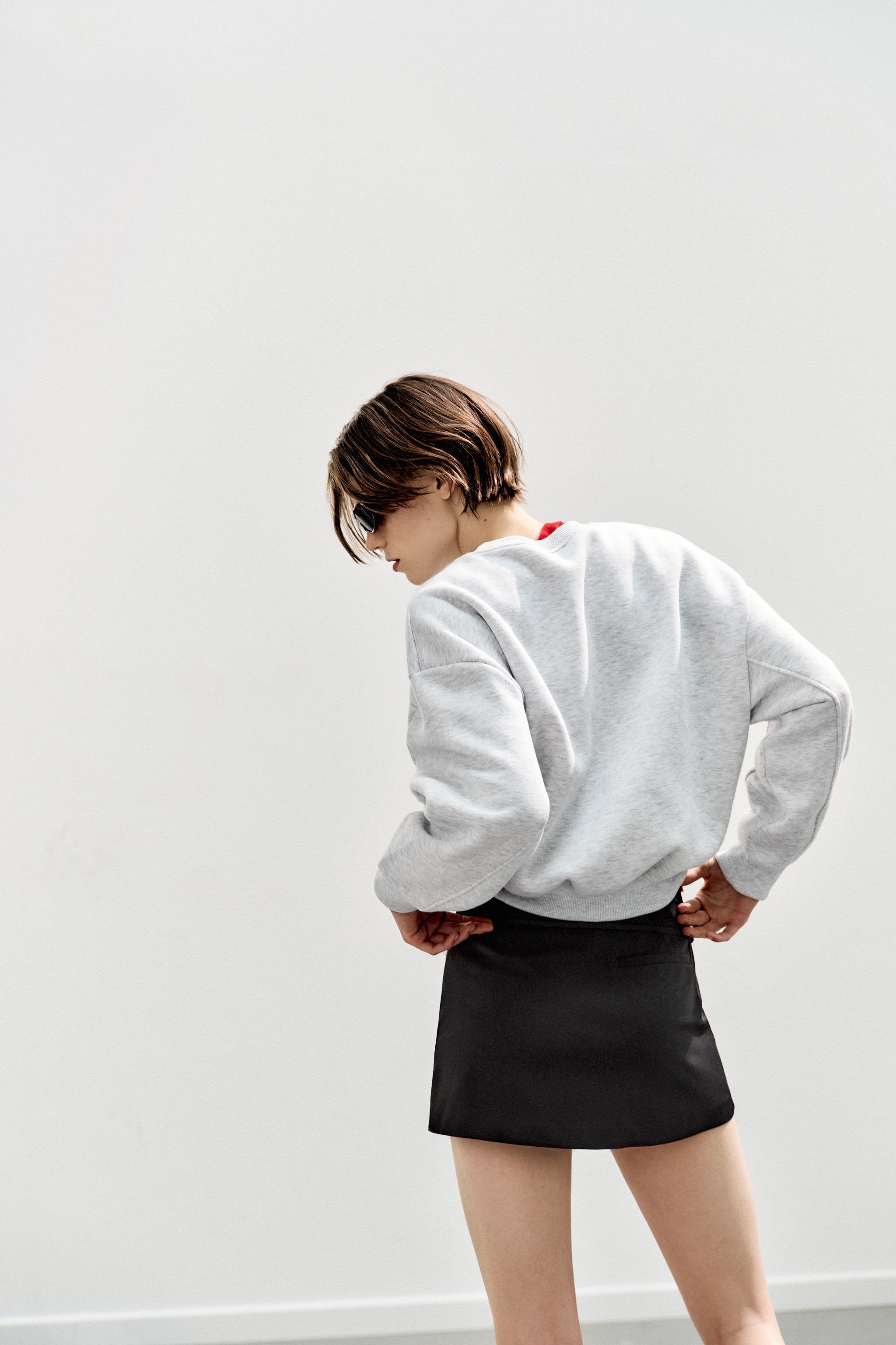 Базовый плюшевый свитшот — ZARA