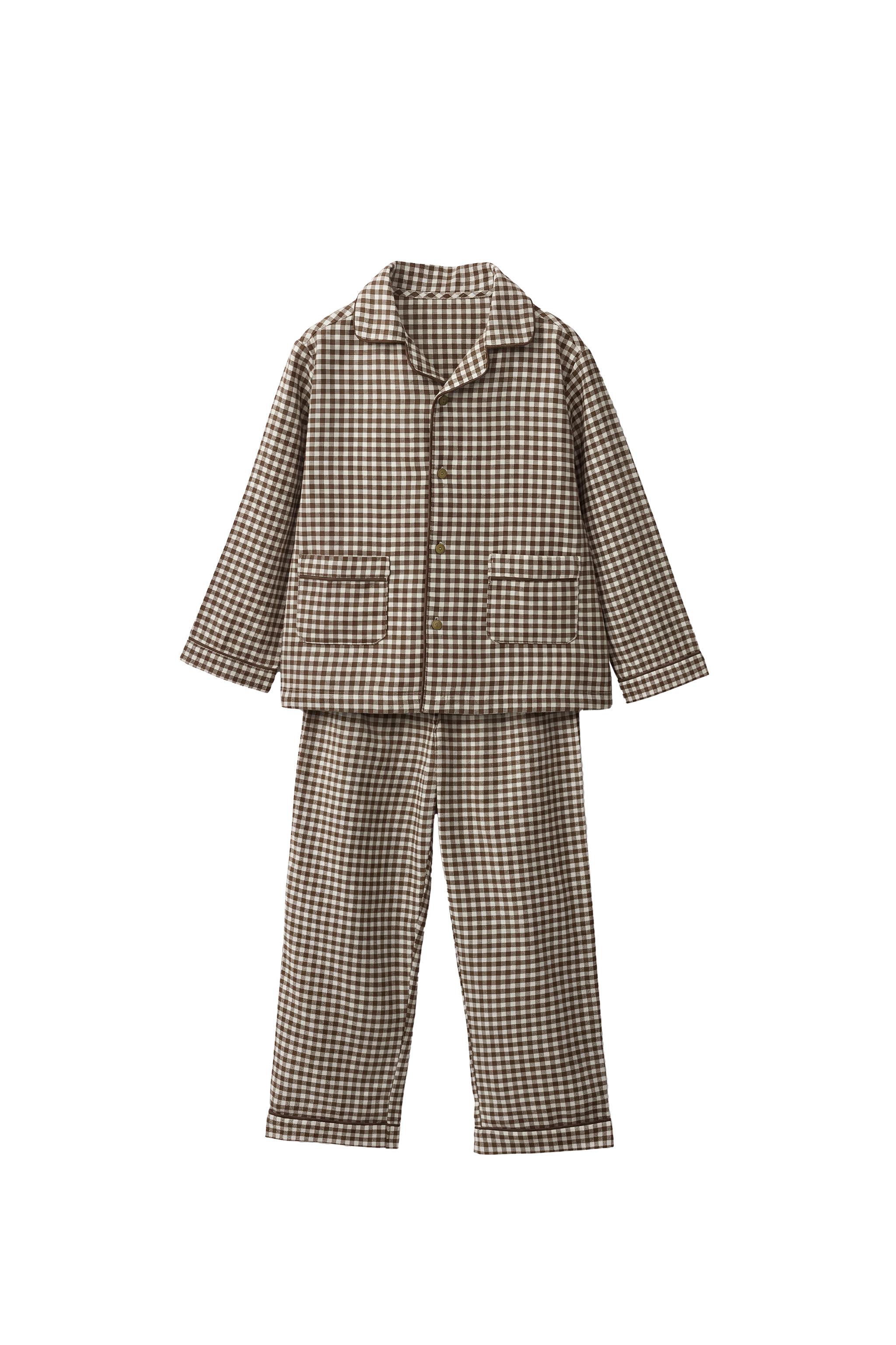 Пижама из фланели в мелкую клетку для 2-6 лет — ZARA