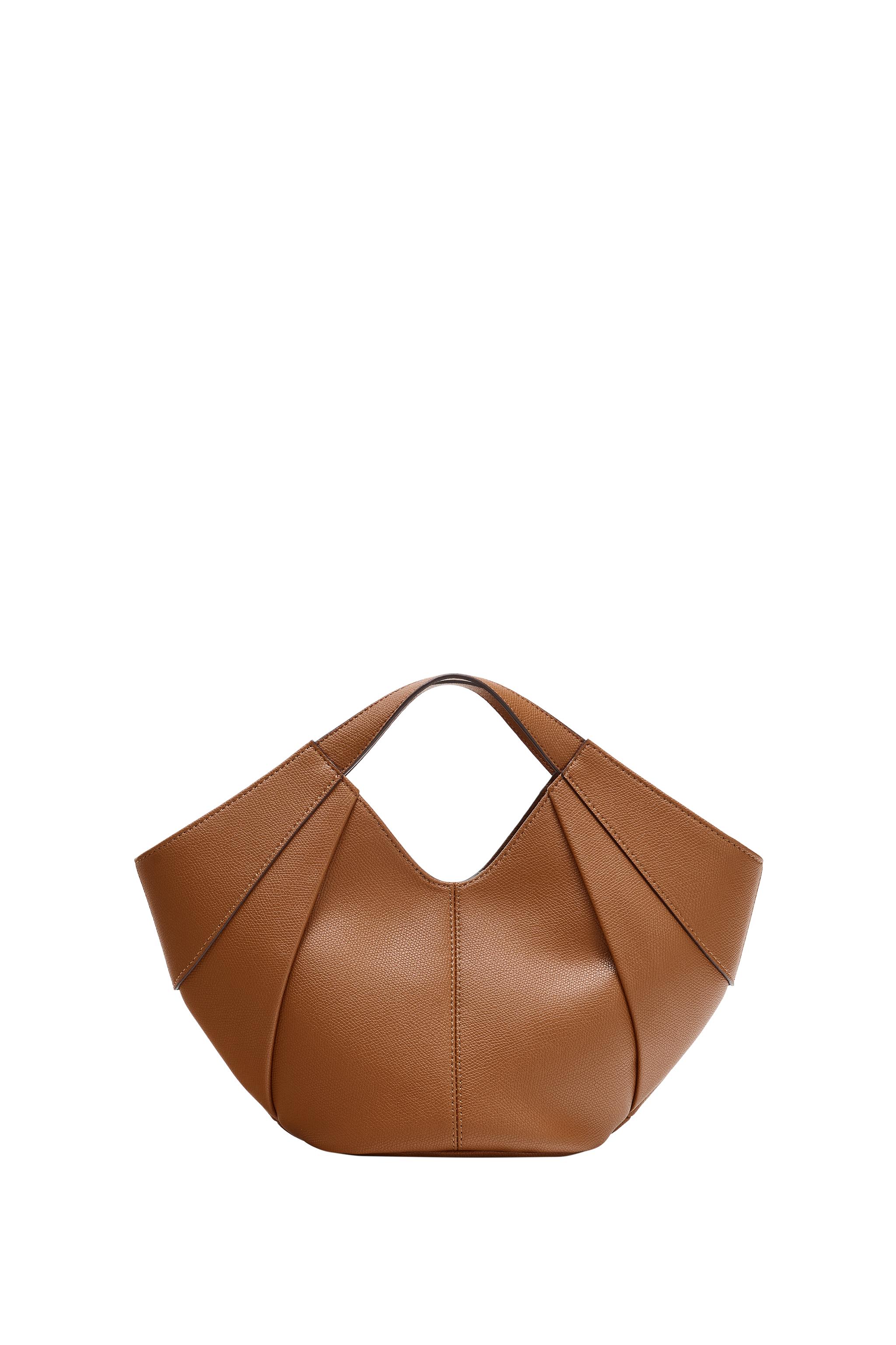 Мини-сумка-шоппер из парусины — ZARA