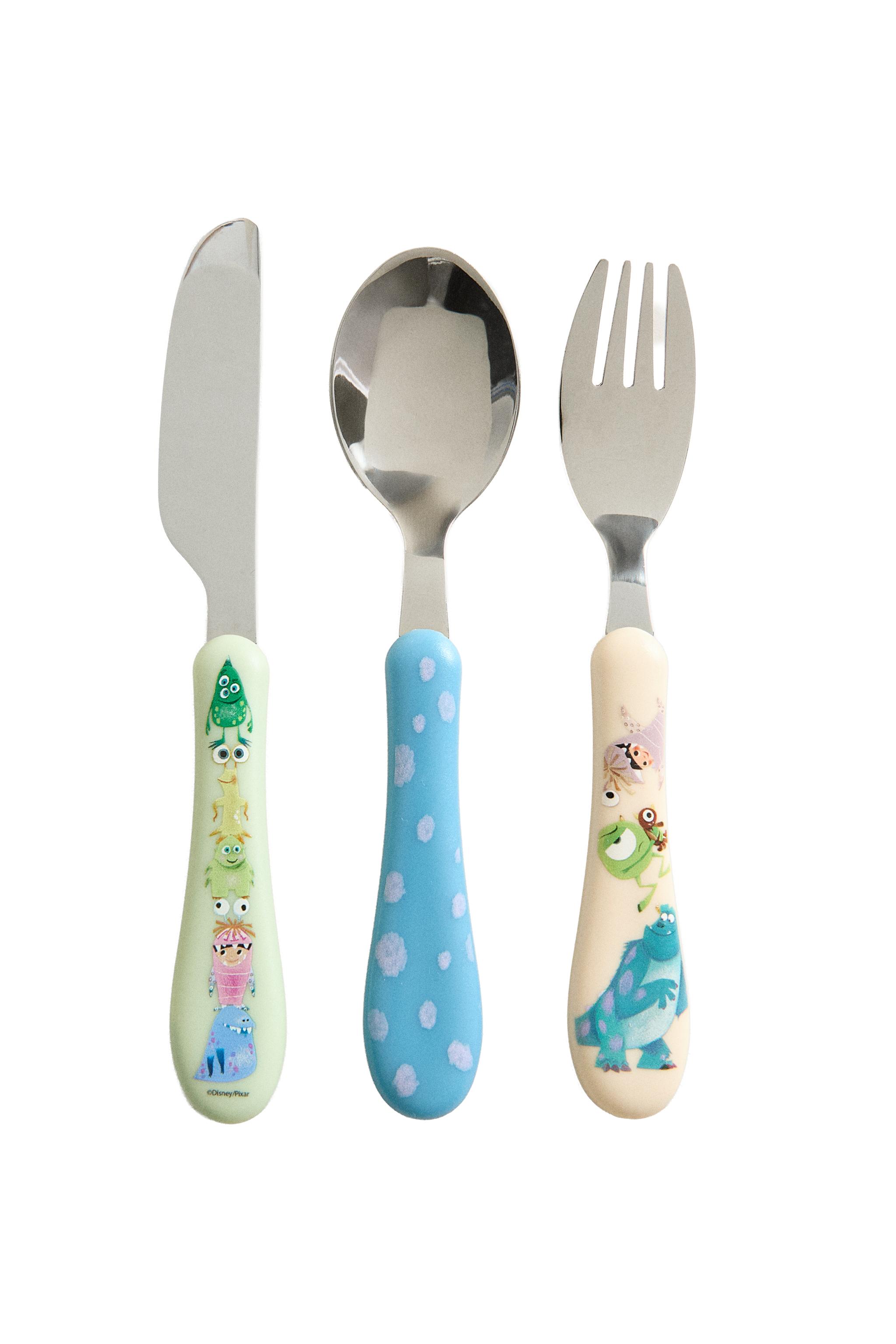 Детский столовый прибор Monsters, Inc. ©DISNEY/PIXAR — Zara Home