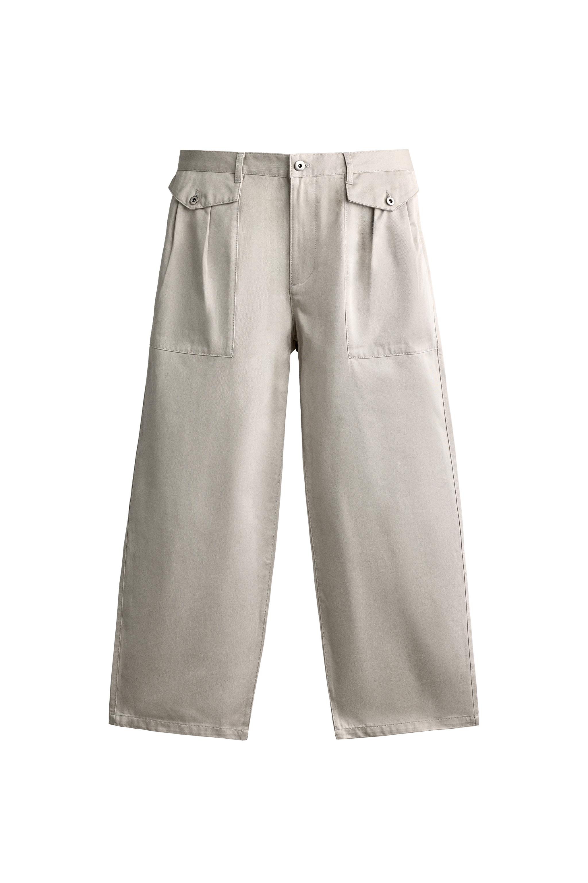 STRAIGHT RELAXED FIT TROUSERS WITH POCKETS — ZARA