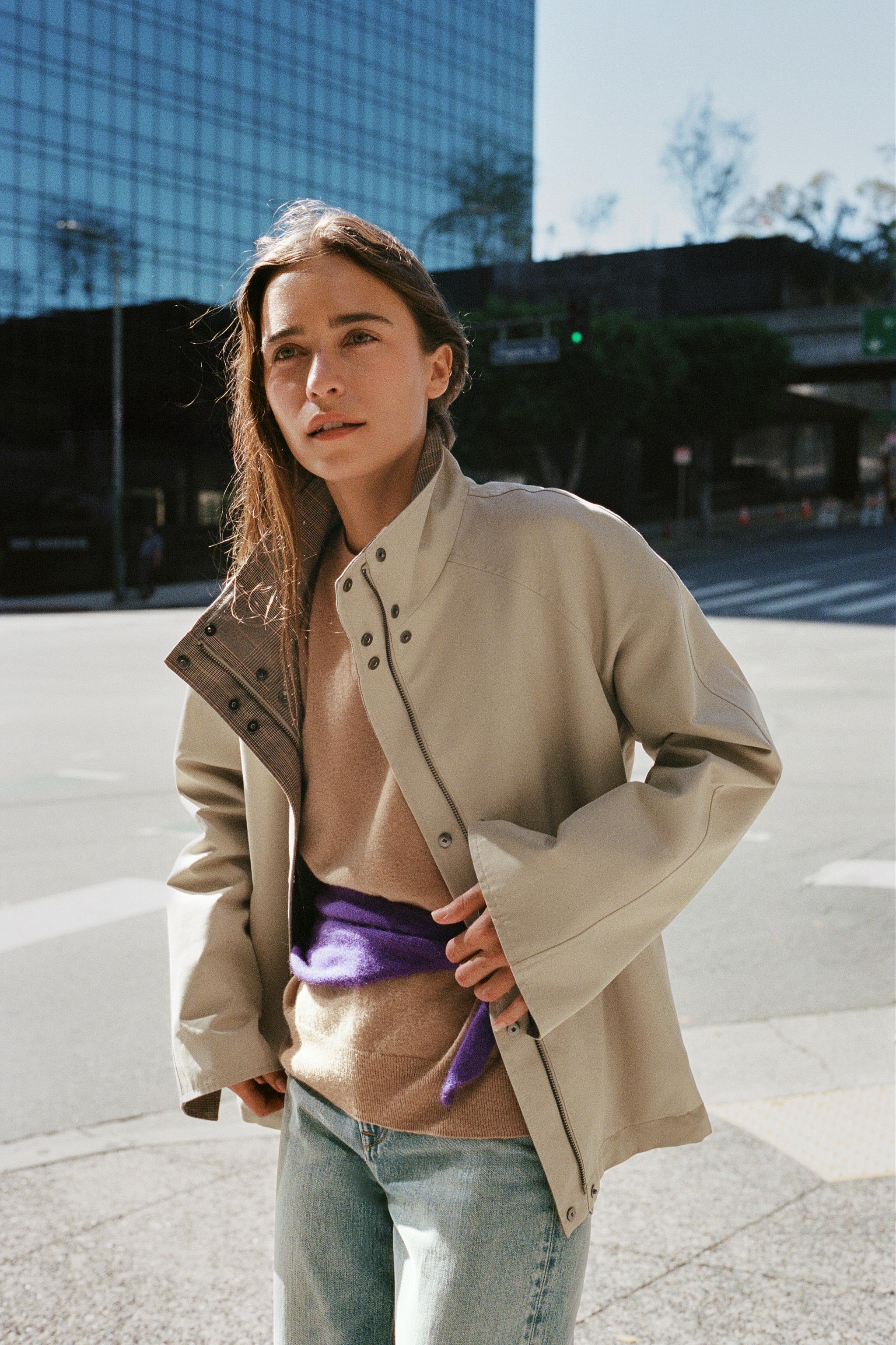 ZW COLLECTION укороченный двусторонний тренч — ZARA