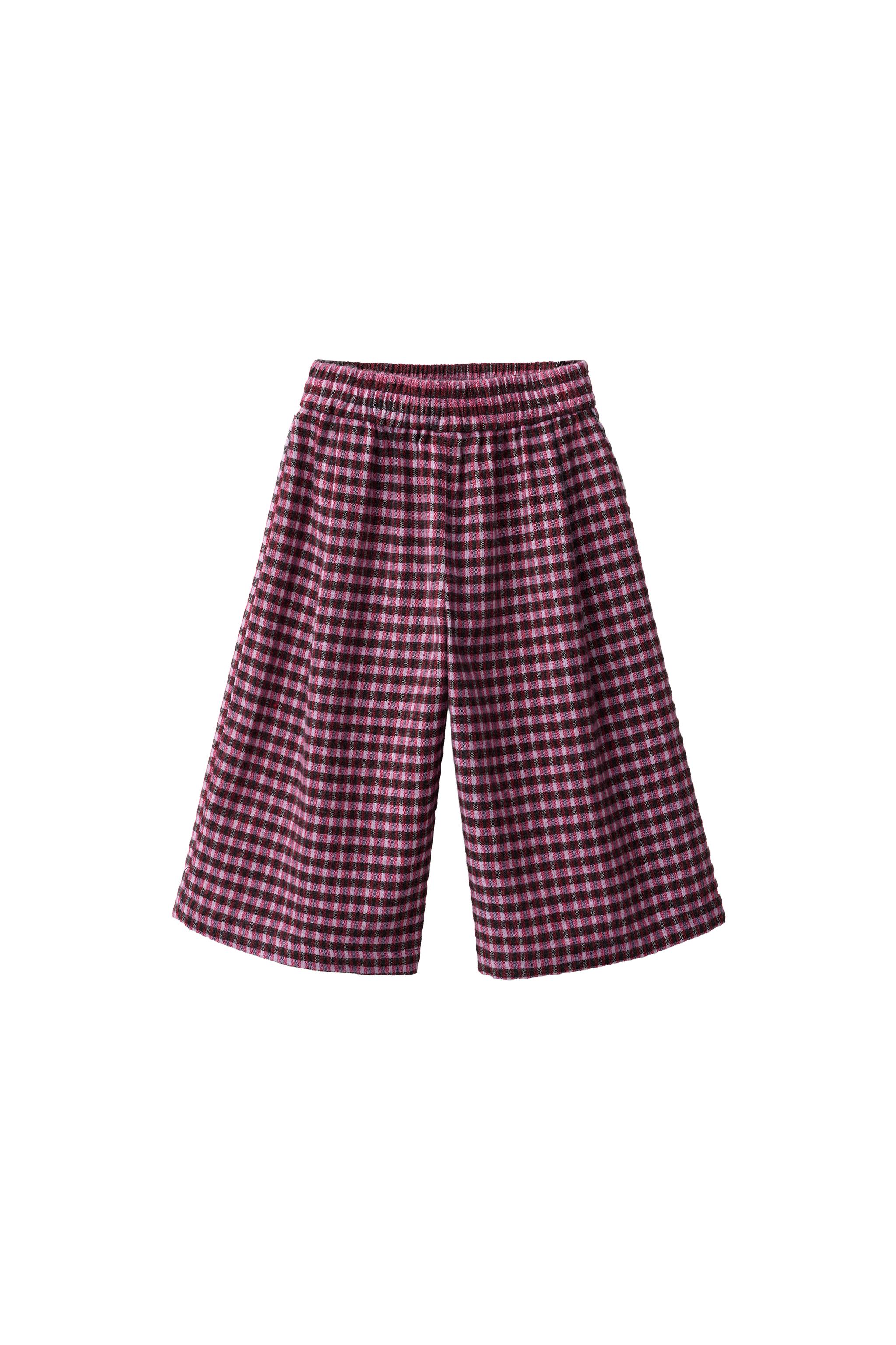 Кюлоты в клетку со складками — ZARA