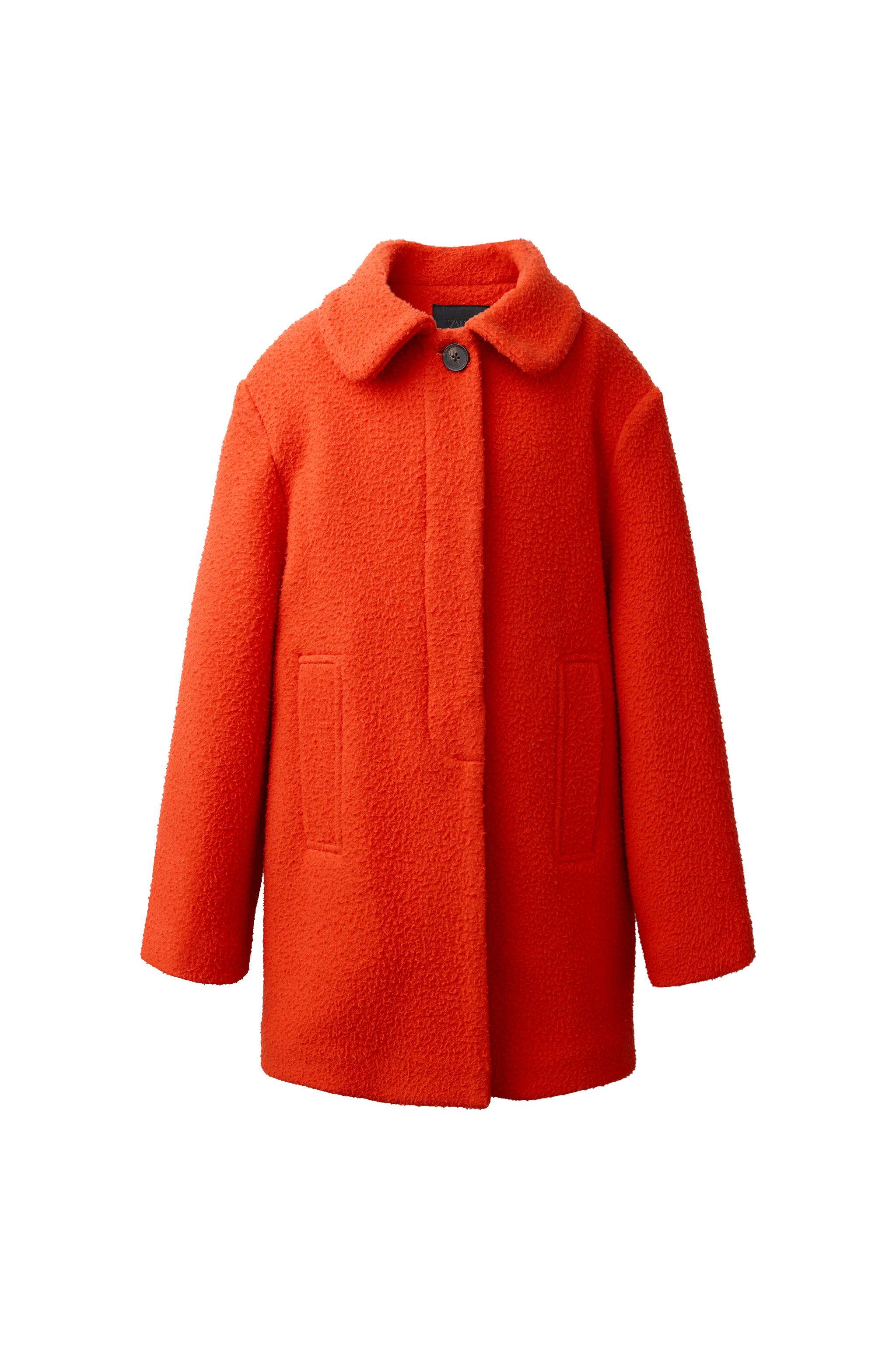 Пальто из шерстяной смеси Manteco — ZARA