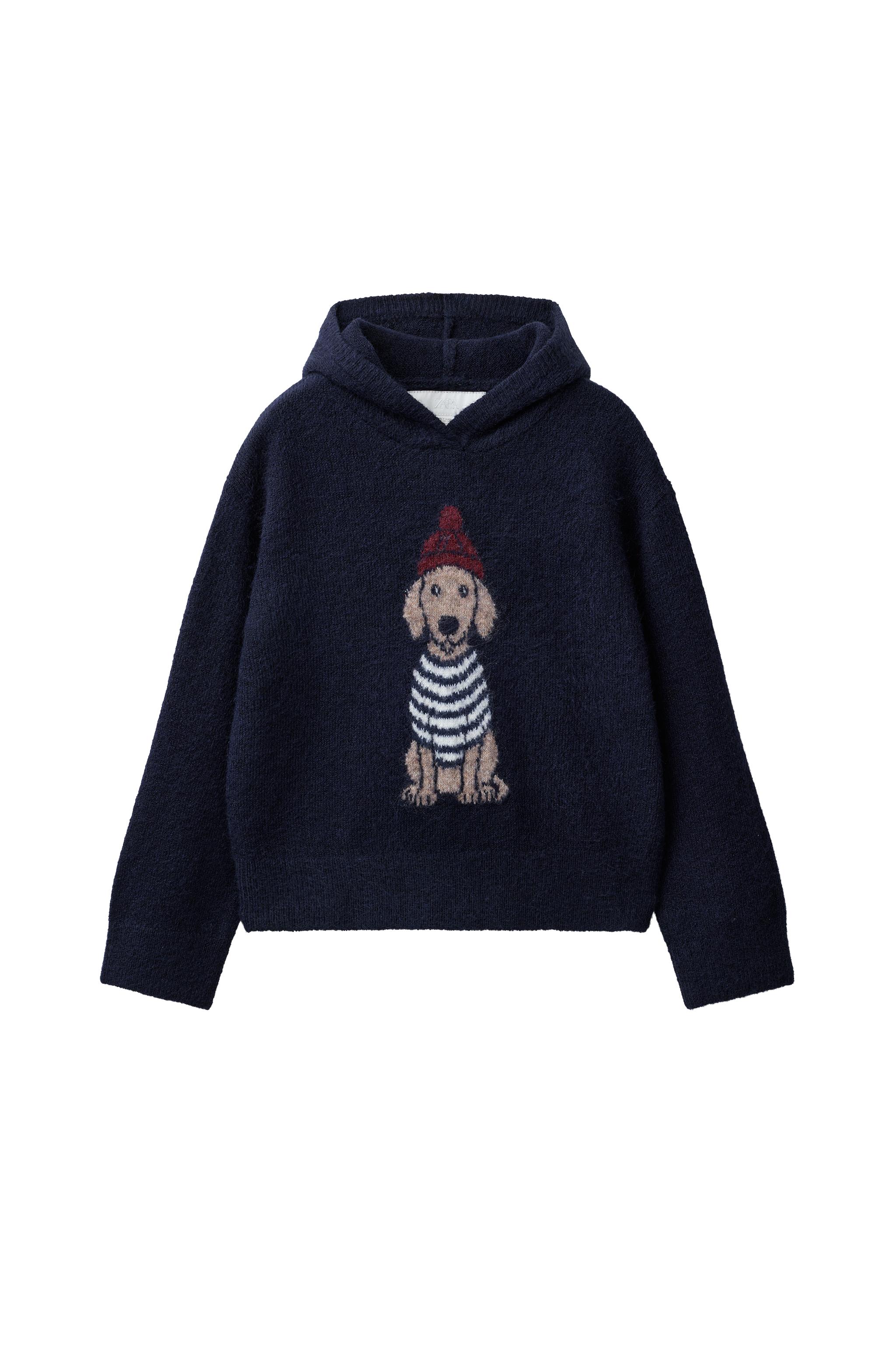 DOG PRINT HOODED JUMPER — ZARA