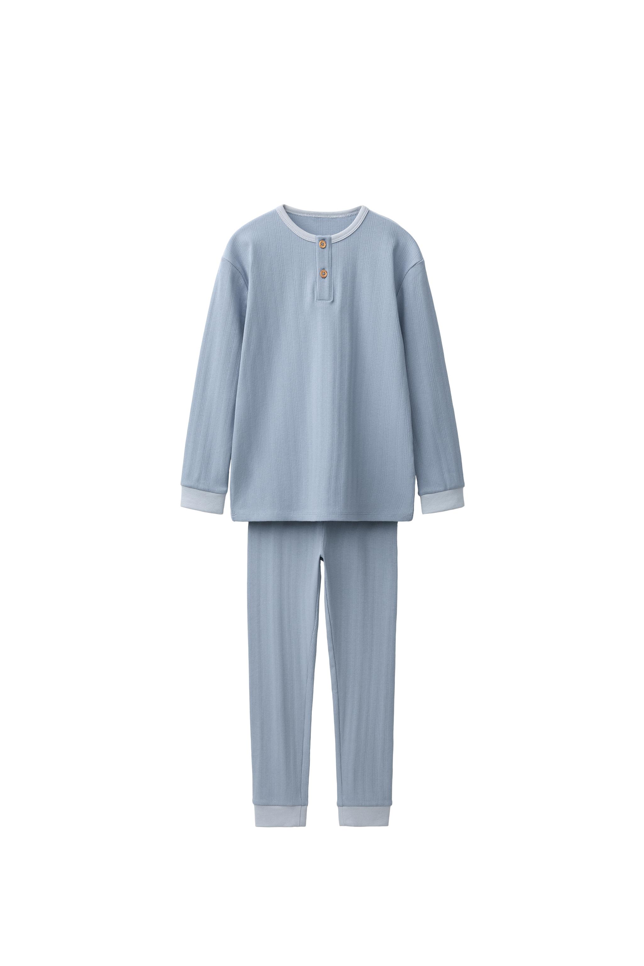 2-6 ЛЕТ / ОДНОТОННАЯ ПИЖАМА С ТЕКСТУРОЙ — ZARA