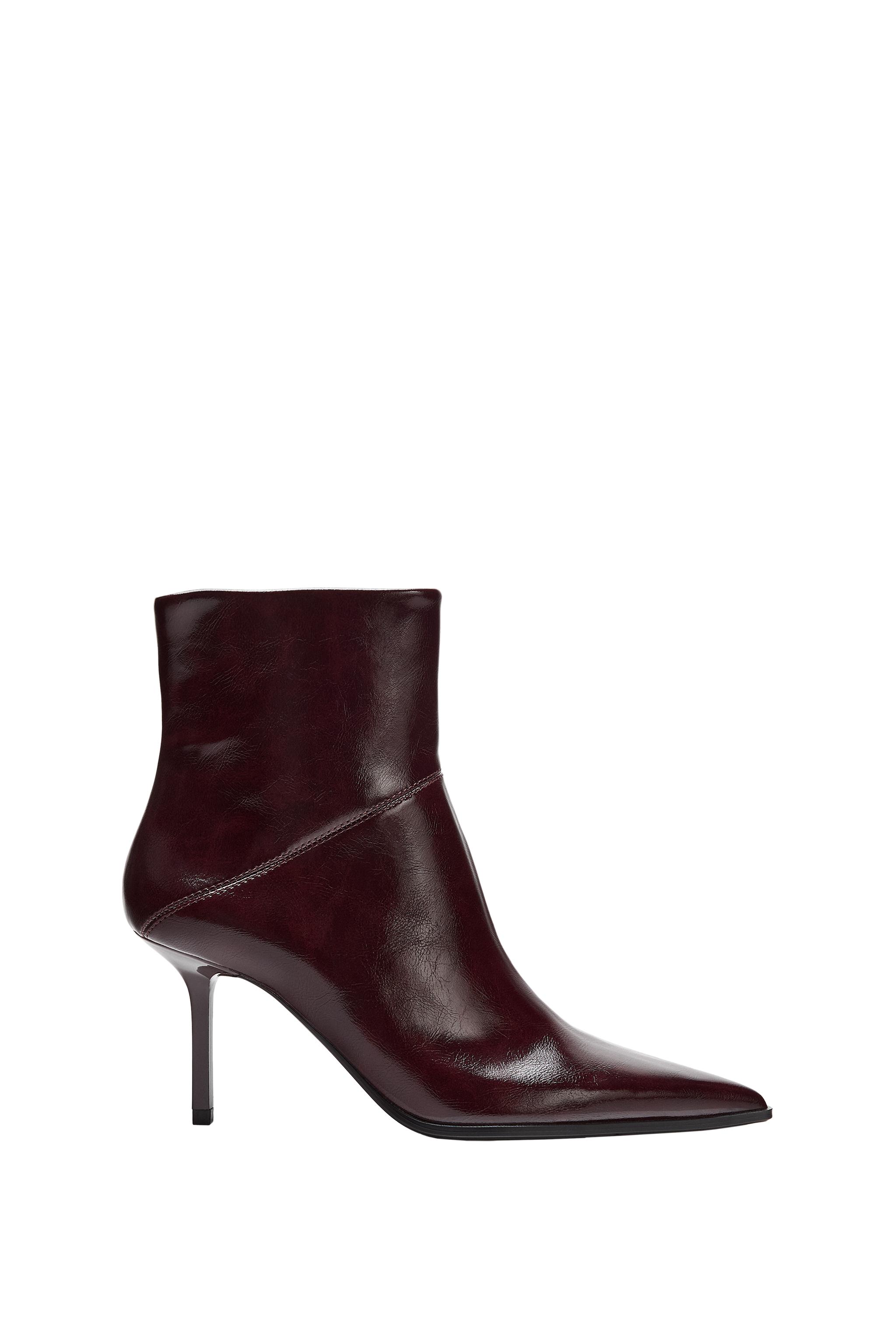 ЛАКИРОВАННЫЕ БОТИЛЬОНЫ НА ШПИЛЬКЕ — ZARA