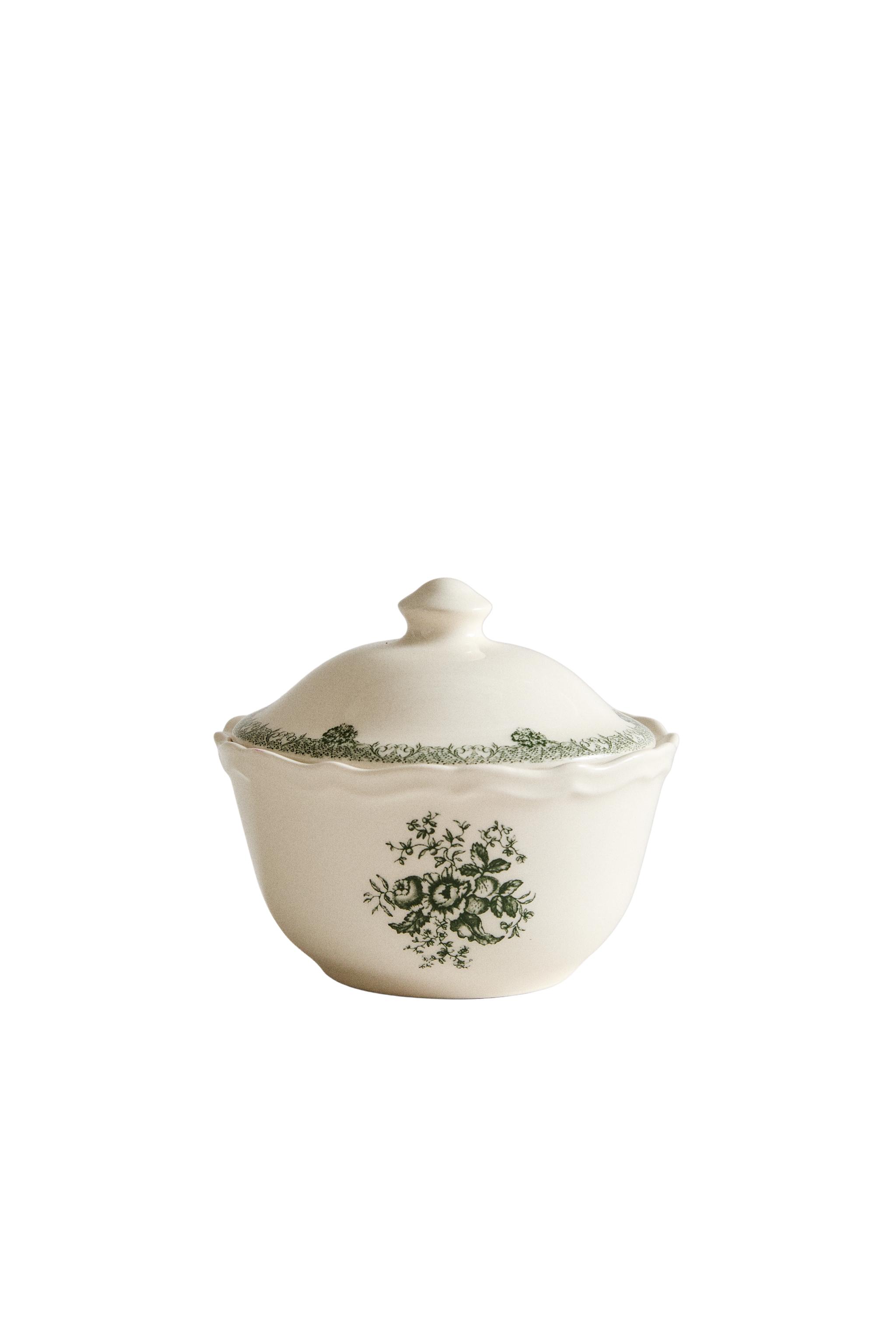 САХАРНИЦА ИЗ ФАЯНСА С ЦВЕТОЧНЫМ УЗОРОМ — Zara Home