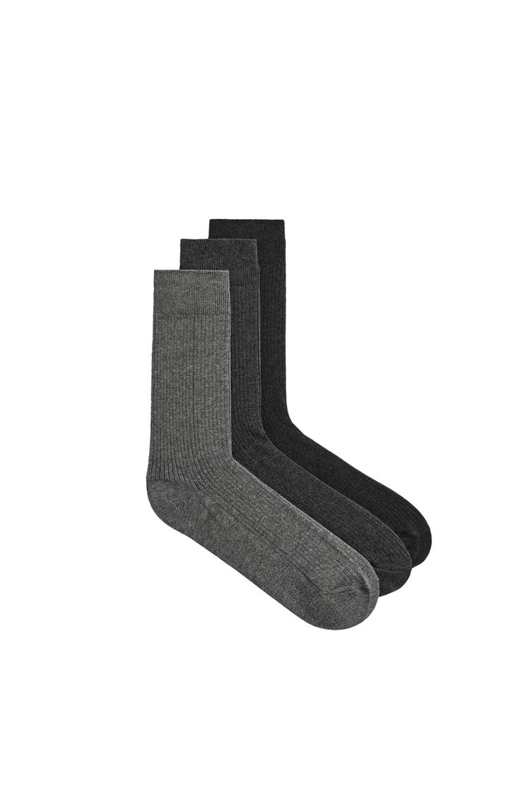 3-PACK OF RIB SOCKS