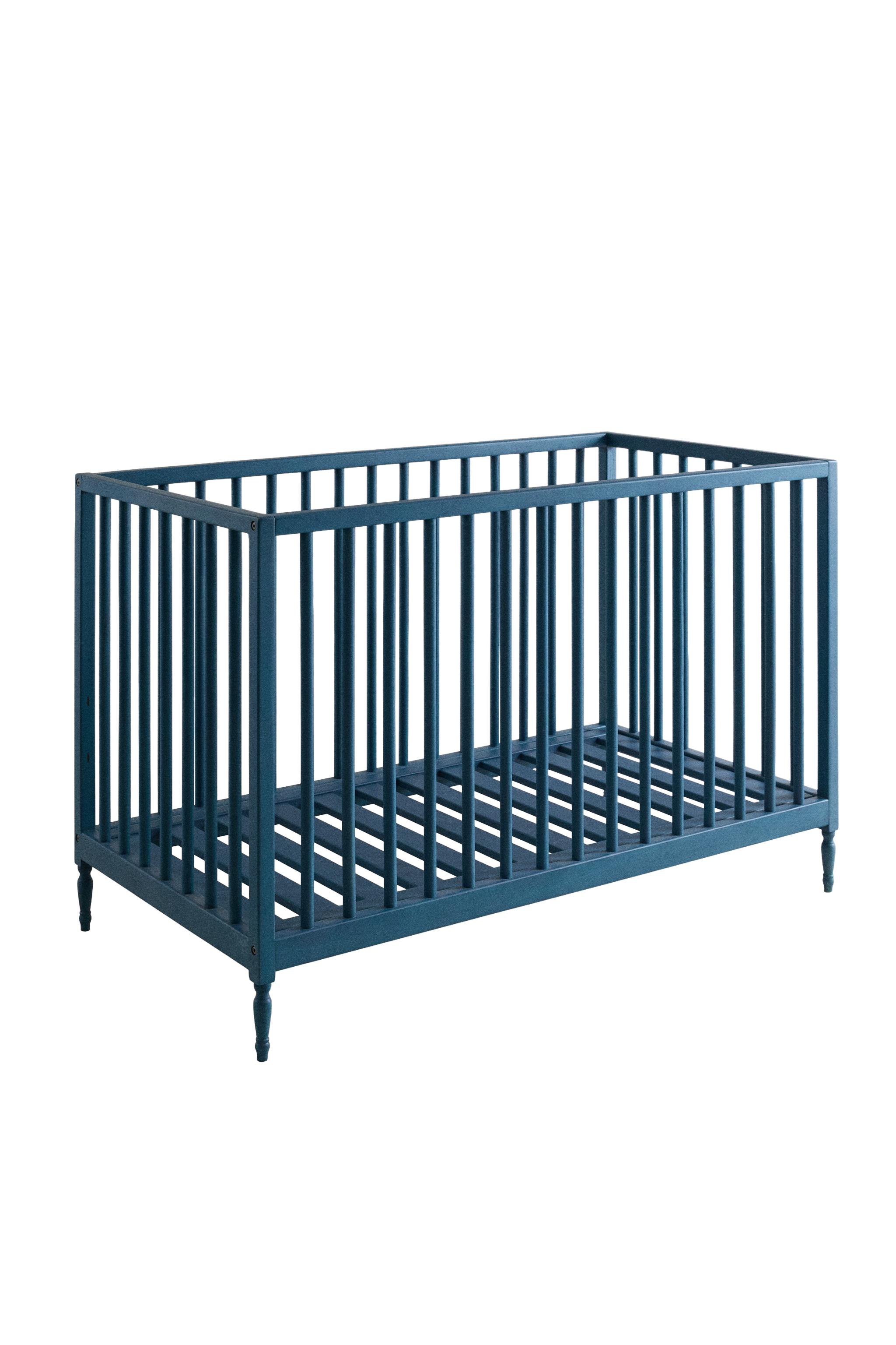 ДЕРЕВЯННАЯ КРОВАТКА ЛАКОВАННАЯ СИНЯЯ — Zara Home