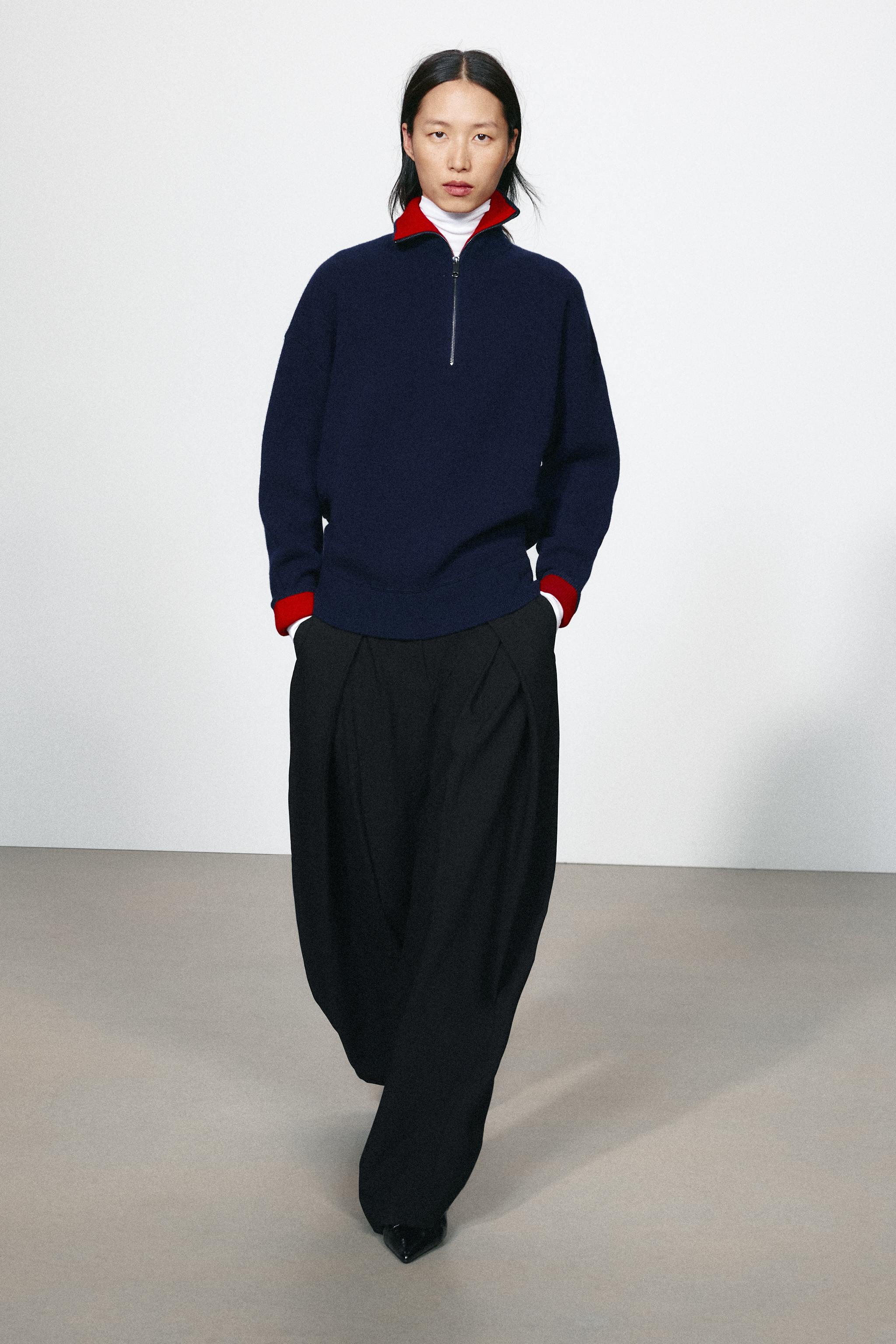 93% WOOL HIGH NECK OVERSIZE JUMPER — ZARA