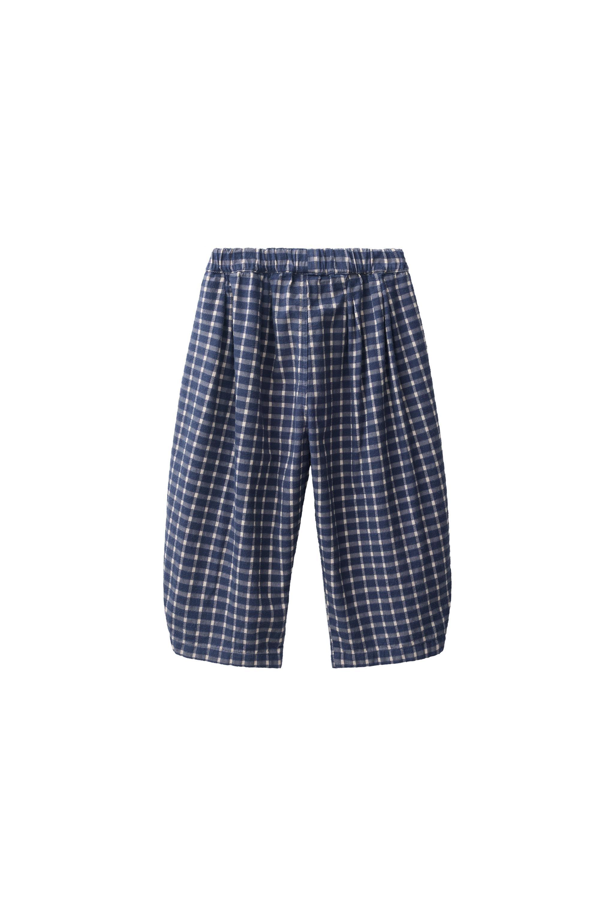 BALLOON  PLEATED CHECK TROUSERS — ZARA