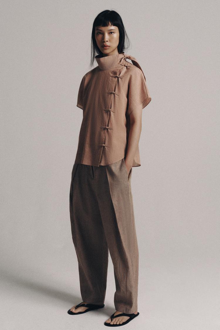 РУБАШКА С ЗАСТЕЖКАМИ-ТОГГЛАМИ ZW COLLECTION