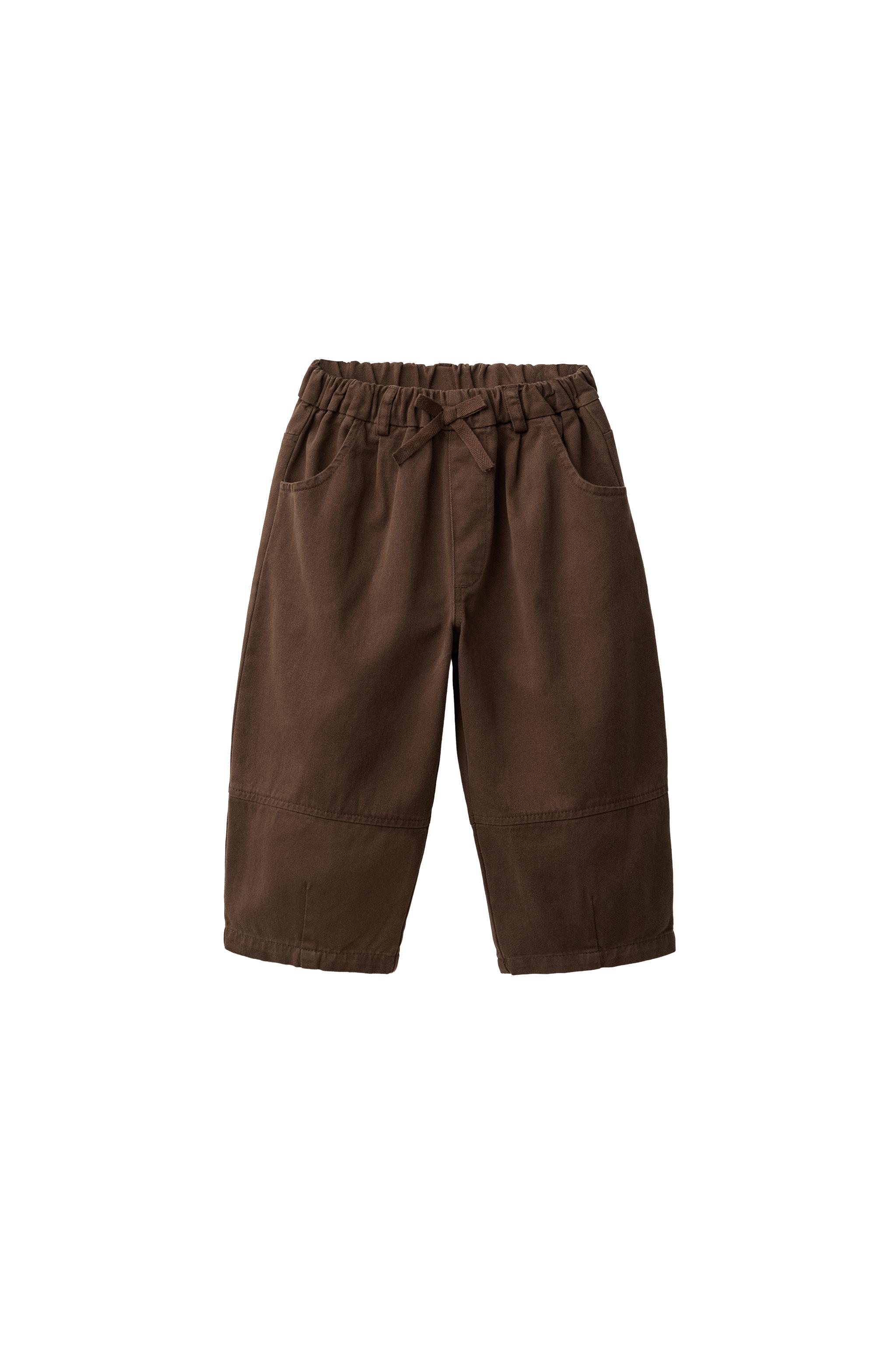 Брюки силуэта "баллон" со складками — ZARA