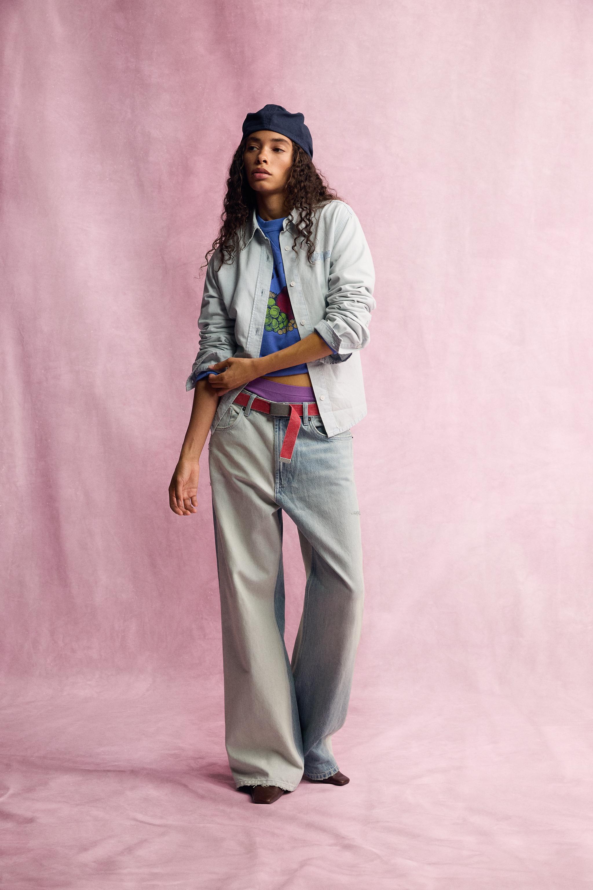 Джинсовая рубашка Fruit of the Loom™ — ZARA
