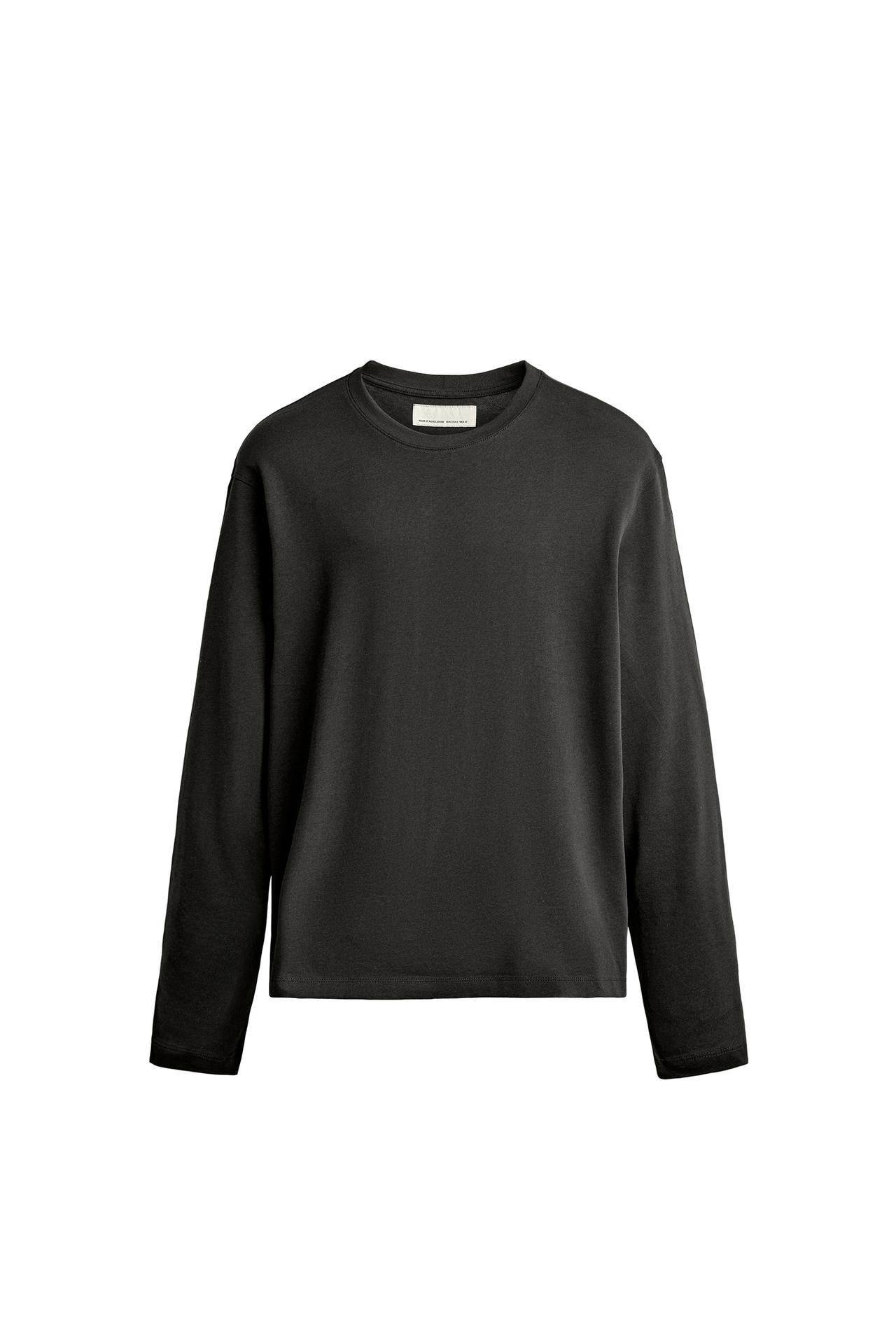 Футболка классического кроя с длинным рукавом — ZARA