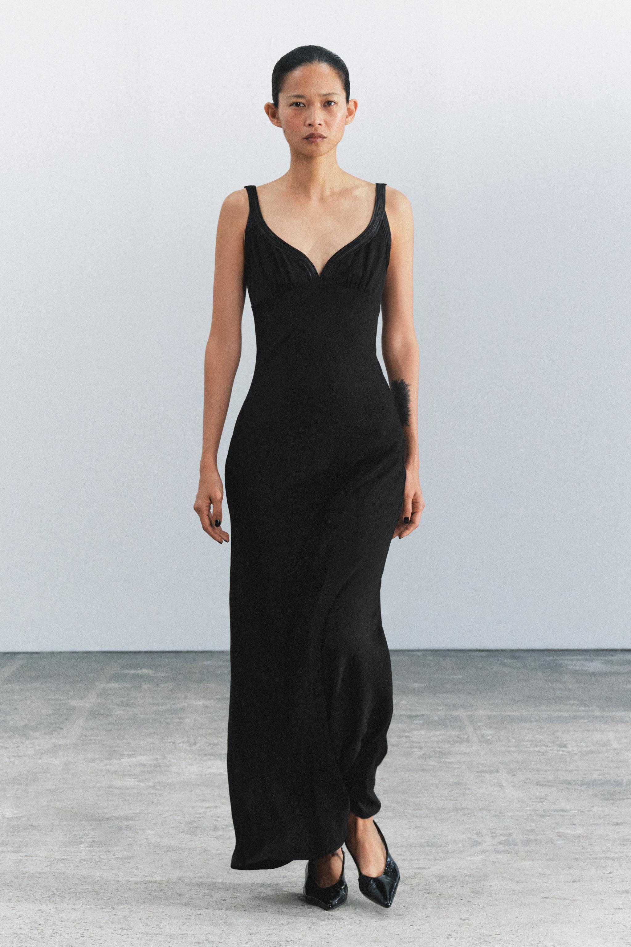 ДЛИННОЕ ПЛАТЬЕ ZW COLLECTION — ZARA